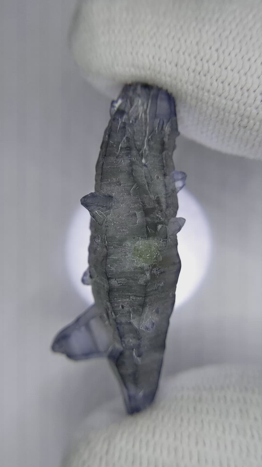 38.09 Ct. Blue Sapphire Crystal from Ceylon (Sri Lanka) Size Video