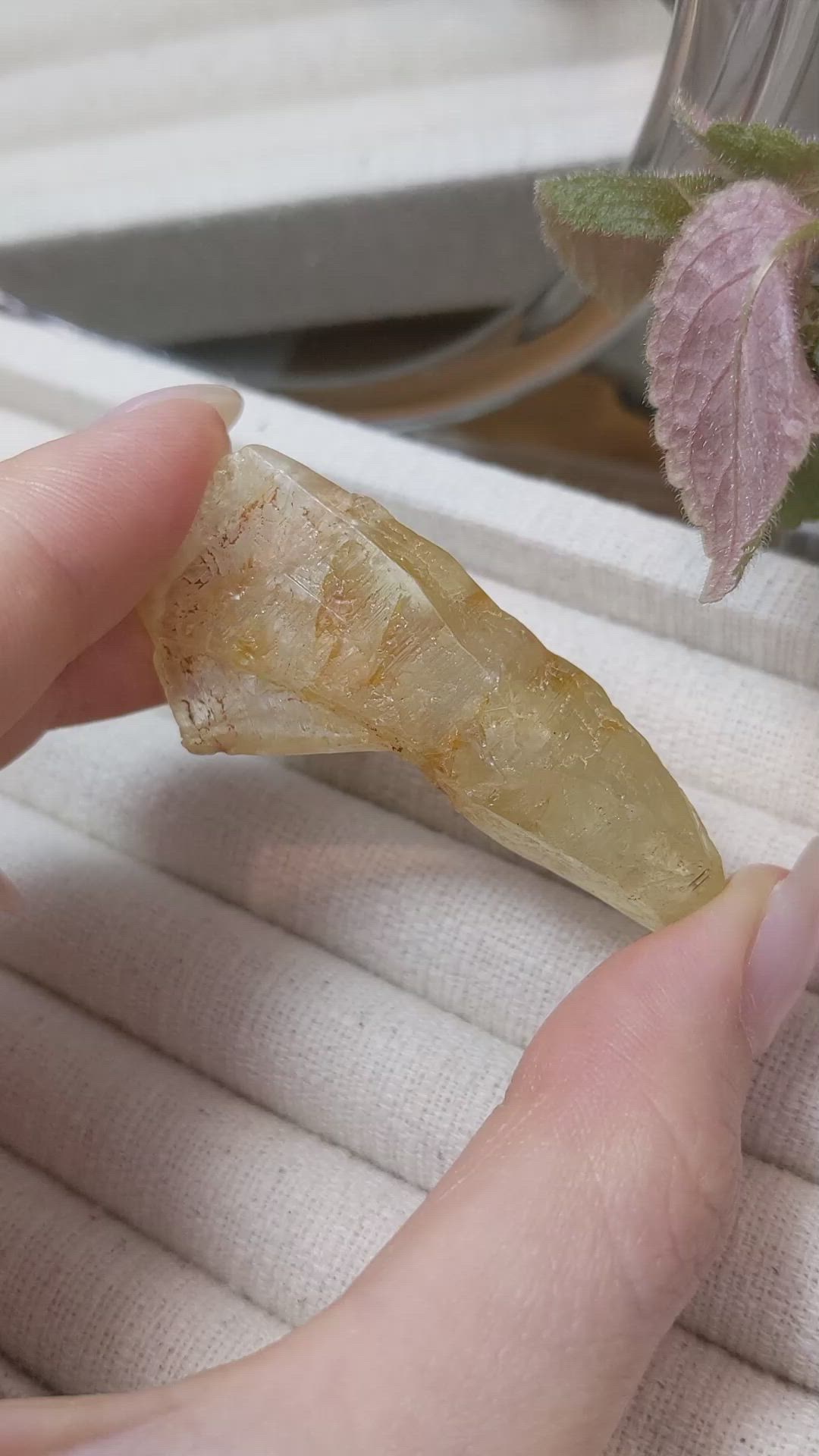 115.63 Ct. Yellow Sapphire Crystal from Ceylon (Sri Lanka) Size Video