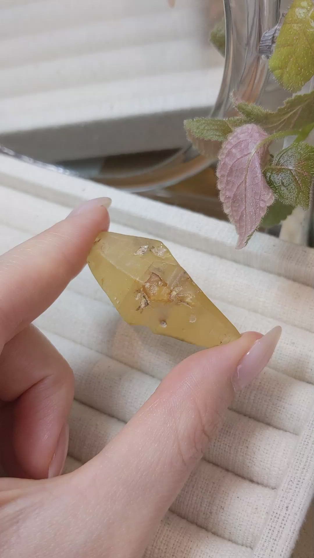 97.80 Ct. Yellow Sapphire Crystal from Ceylon (Sri Lanka) Size Video