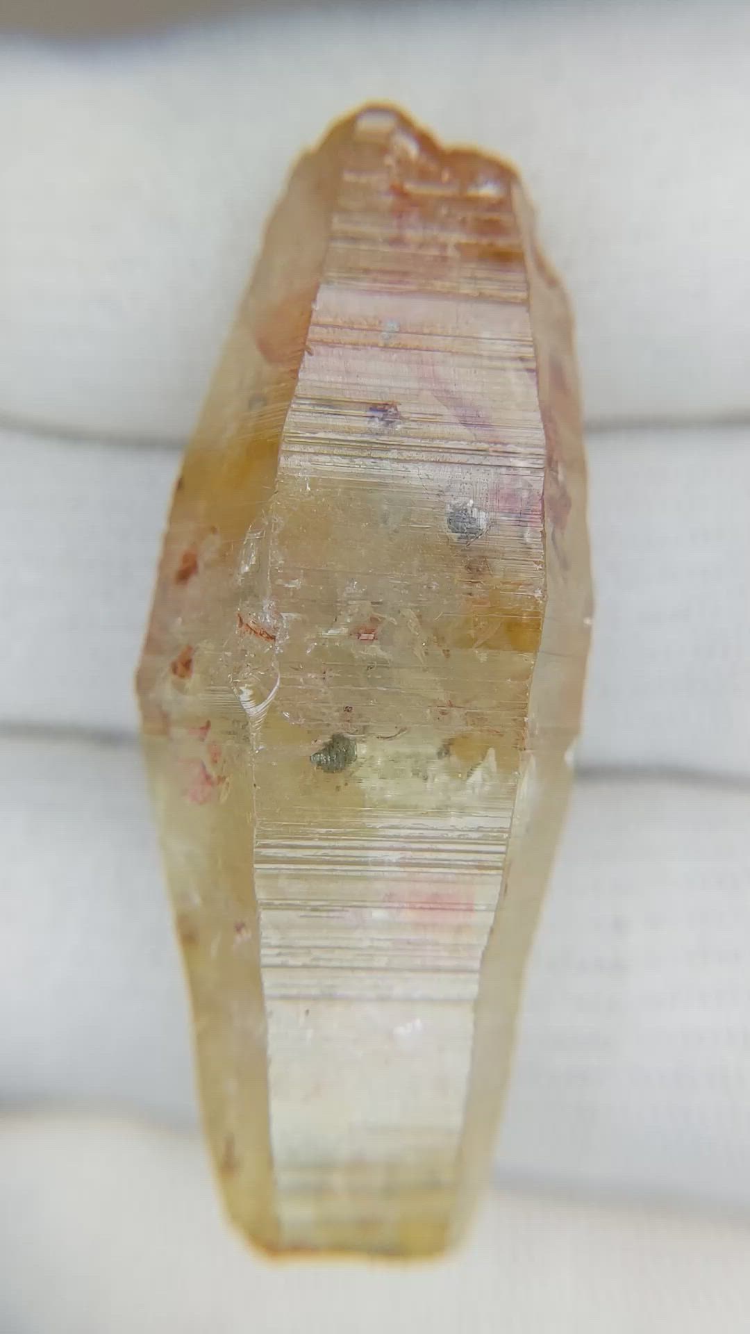 96.03 Ct. Yellow Sapphire Crystal from Ceylon (Sri Lanka) Size Video