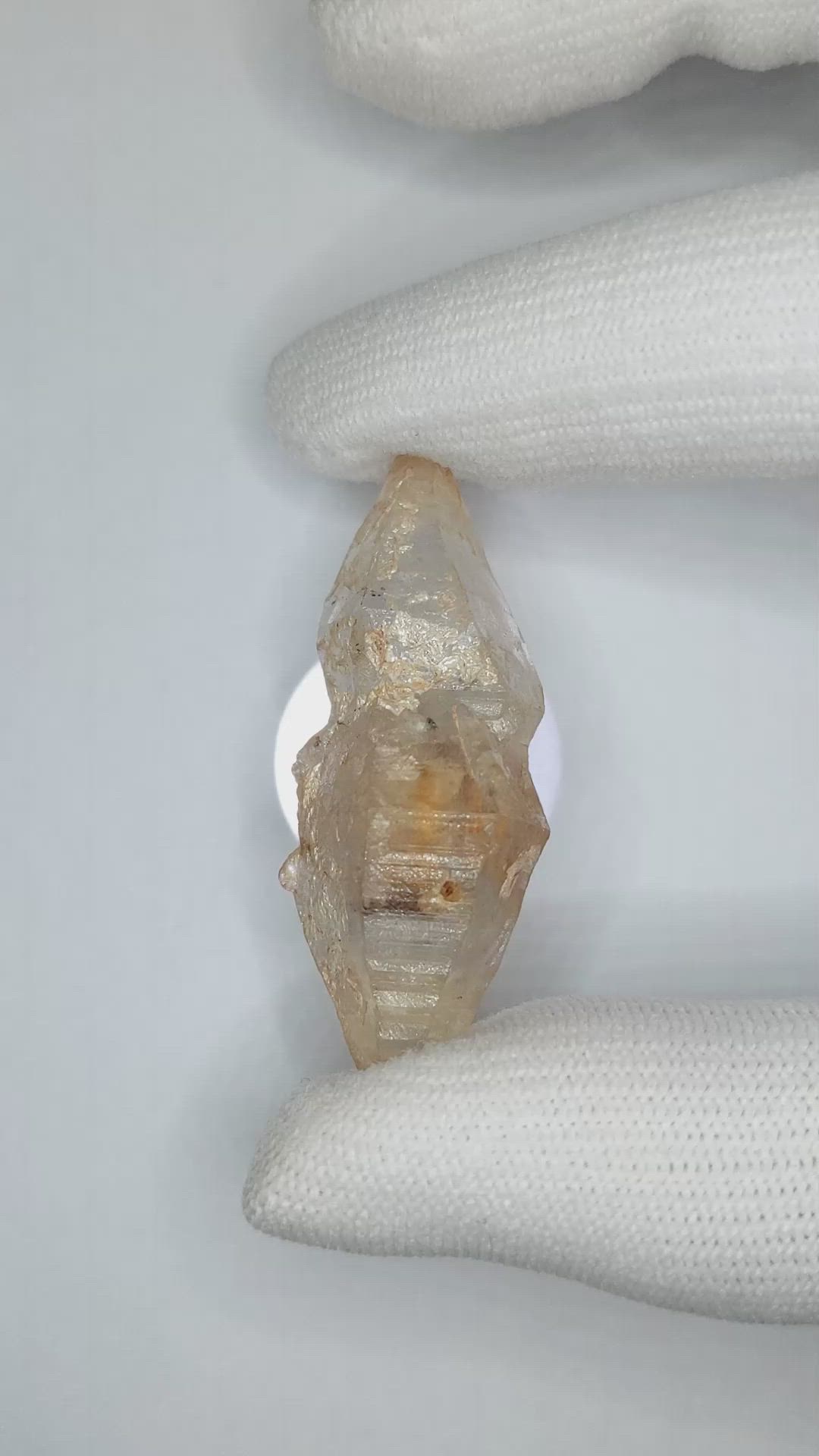 69.48 Ct. Yellow Sapphire Crystal from Ceylon (Sri Lanka) Size Video