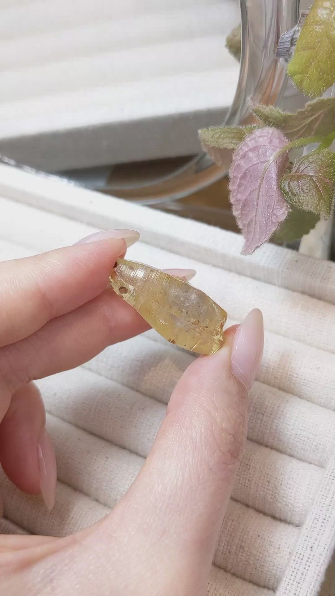 57.31 Ct. Yellow Sapphire Crystal from Ceylon (Sri Lanka) Size Video