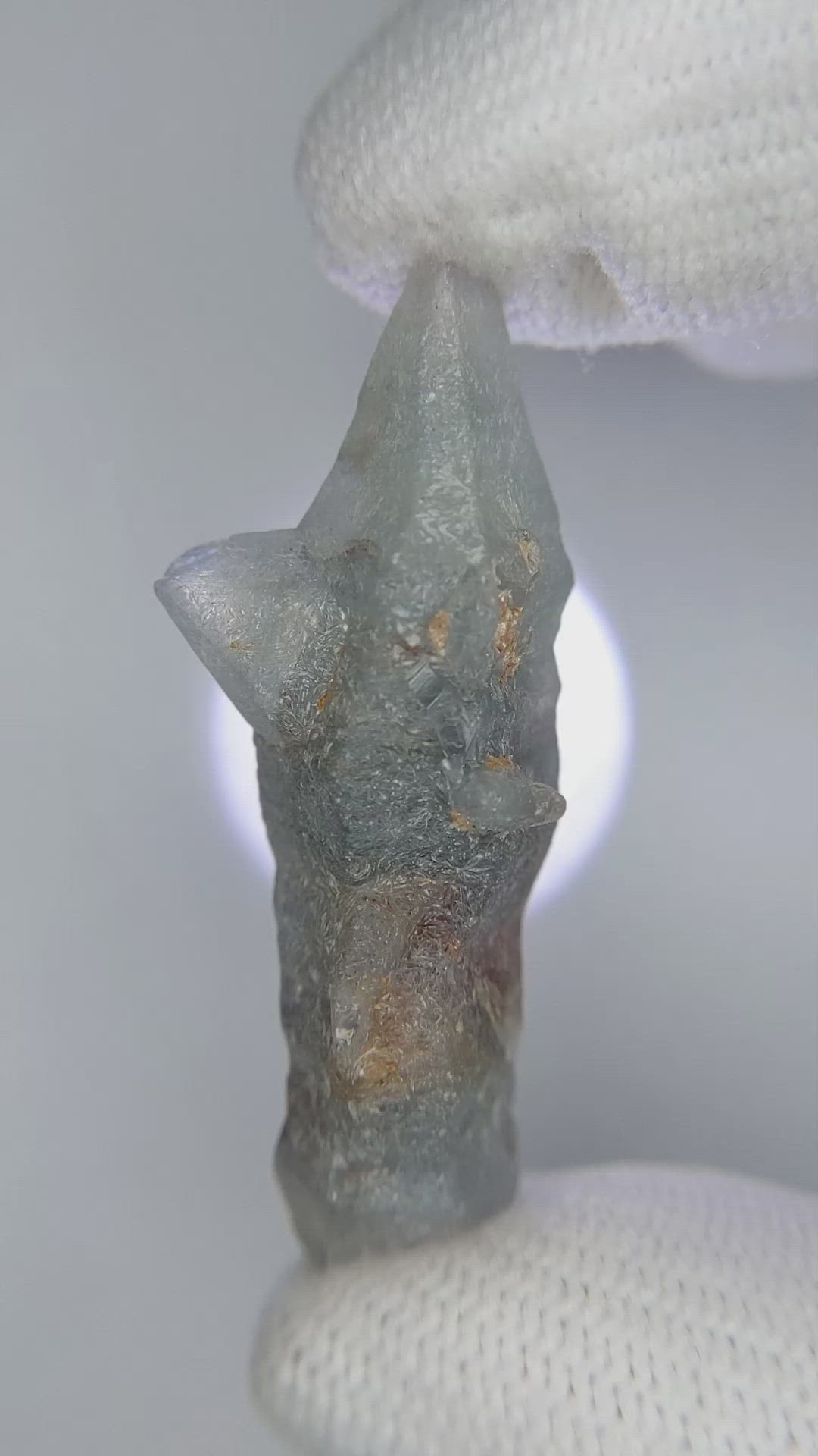 47.94 Ct. Blue Sapphire Crystal from Ceylon (Sri Lanka) Size Video