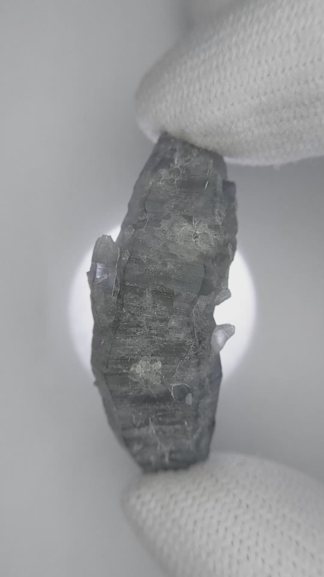 44.19 Ct. Greyish Blue Sapphire Crystal from Ceylon (Sri Lanka) Size Video
