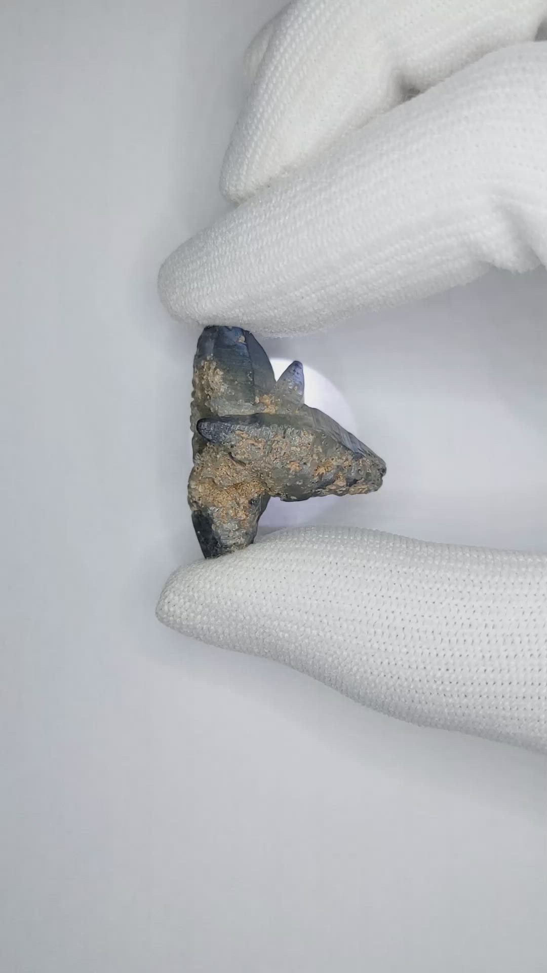 39.74 Ct. Blue Sapphire Crystal from Ceylon (Sri Lanka) Size Video