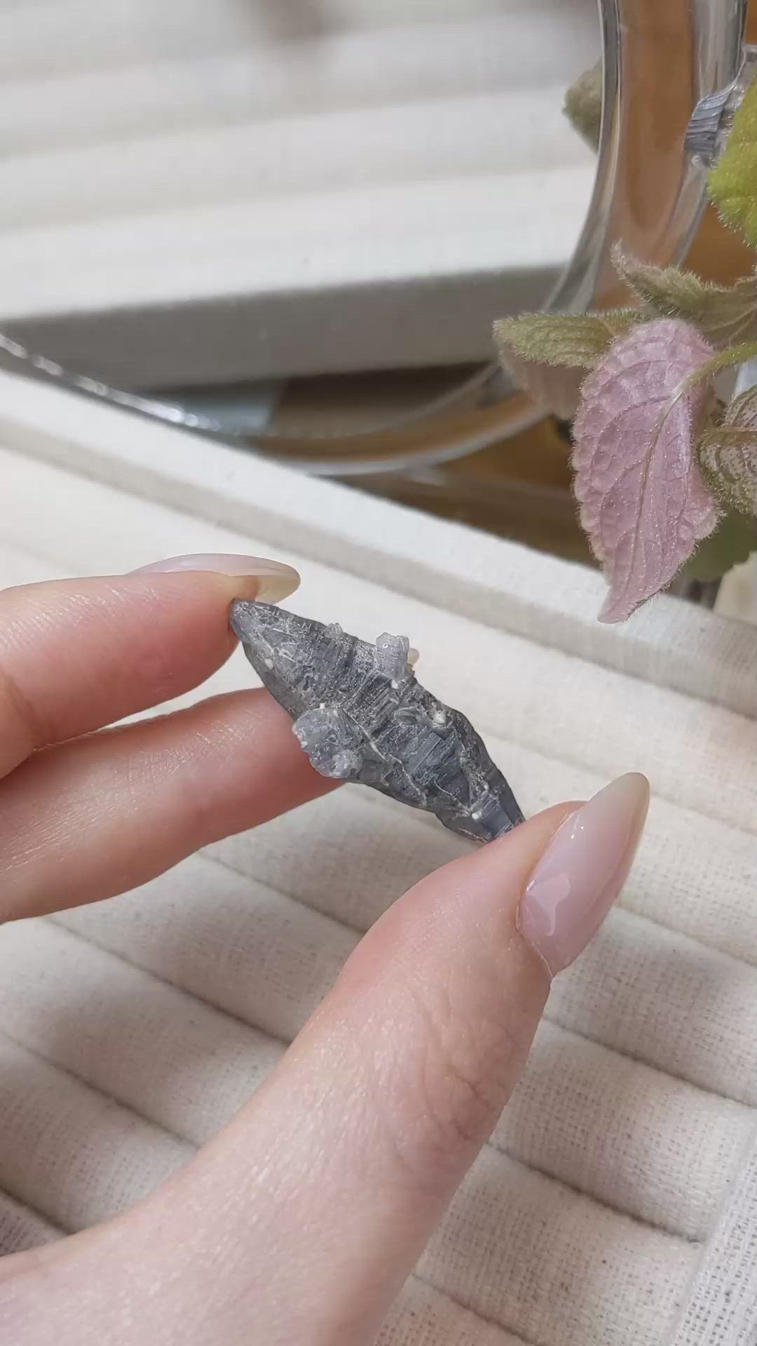 34.46 Ct. Greyish Blue Sapphire Crystal from Ceylon (Sri Lanka) Size Video