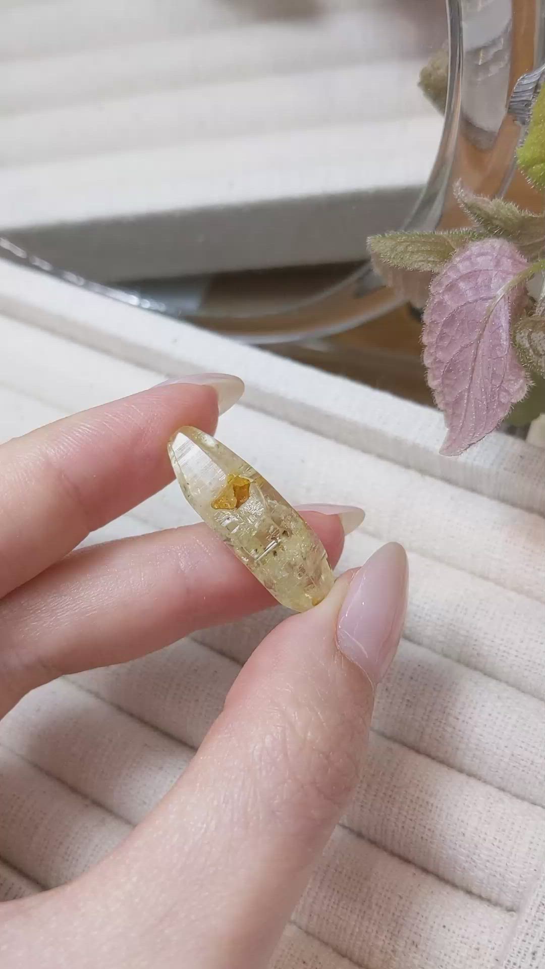 26.01 Ct. Yellow Sapphire Crystal from Ceylon (Sri Lanka) Size Video