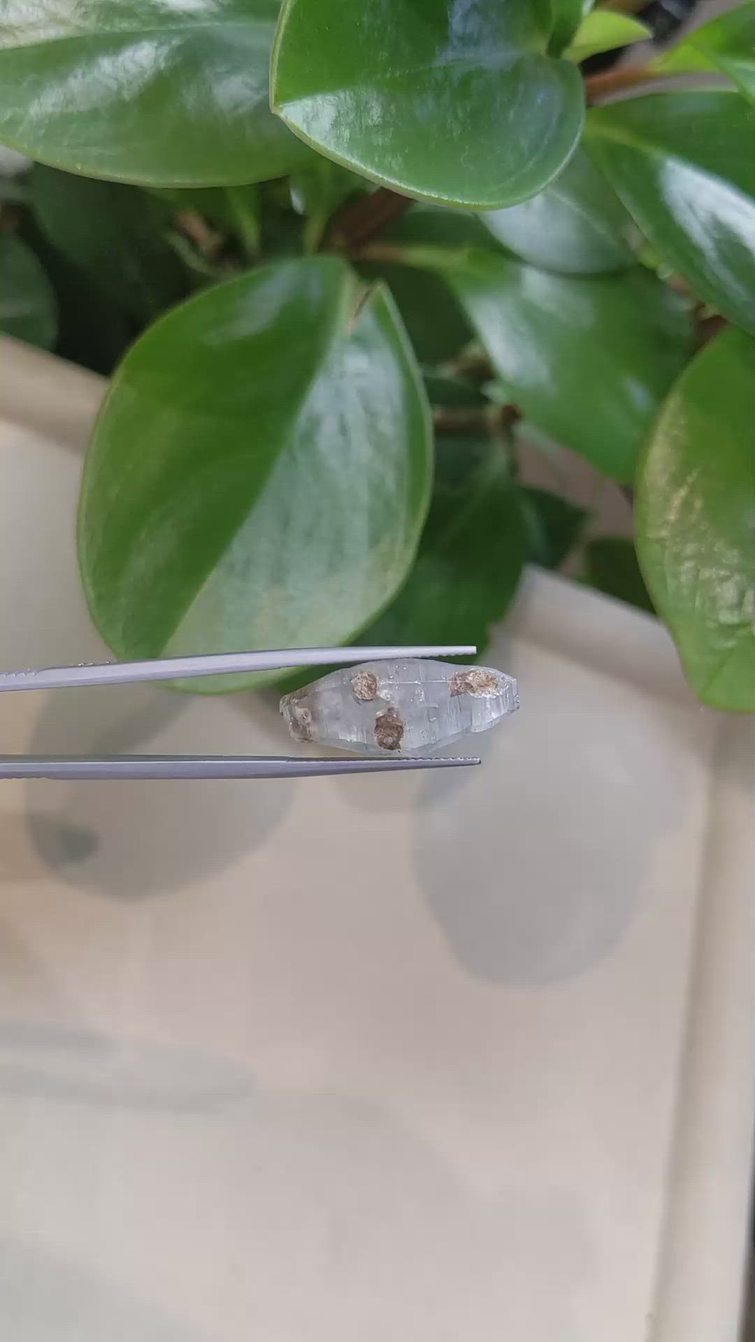 19.18 Ct. Blue Sapphire Crystal from Ceylon (Sri Lanka) Size Video