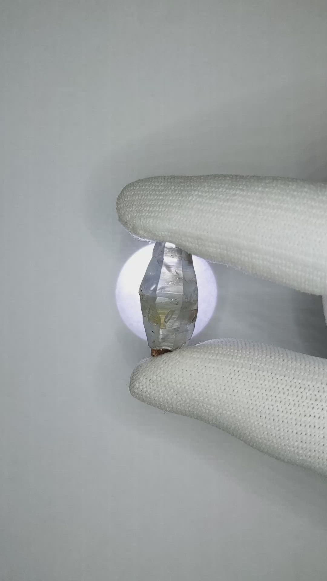 19.18 Ct. Blue Sapphire Crystal from Ceylon (Sri Lanka) Size Video