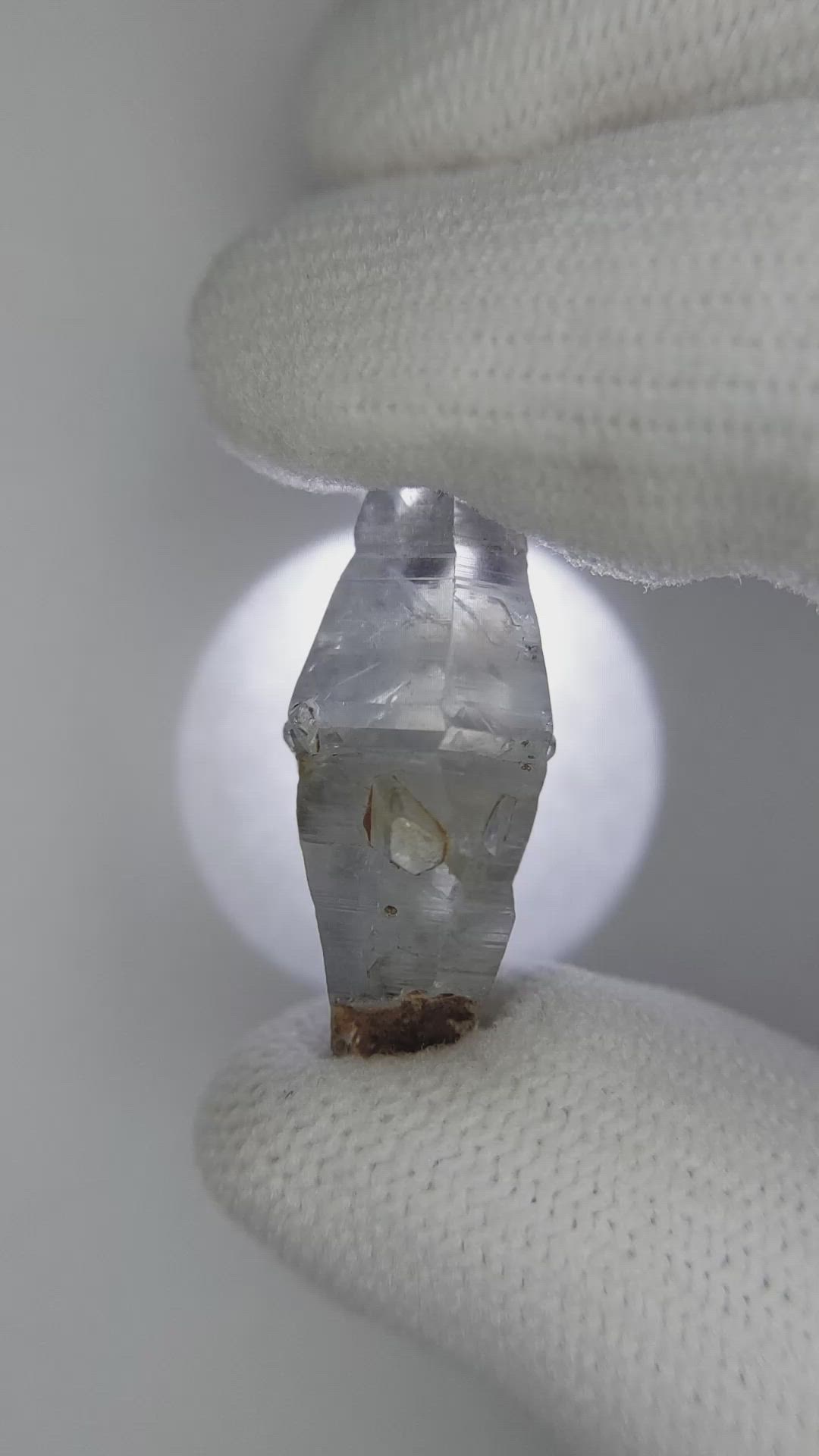 19.18 Ct. Blue Sapphire Crystal from Ceylon (Sri Lanka) Size Video