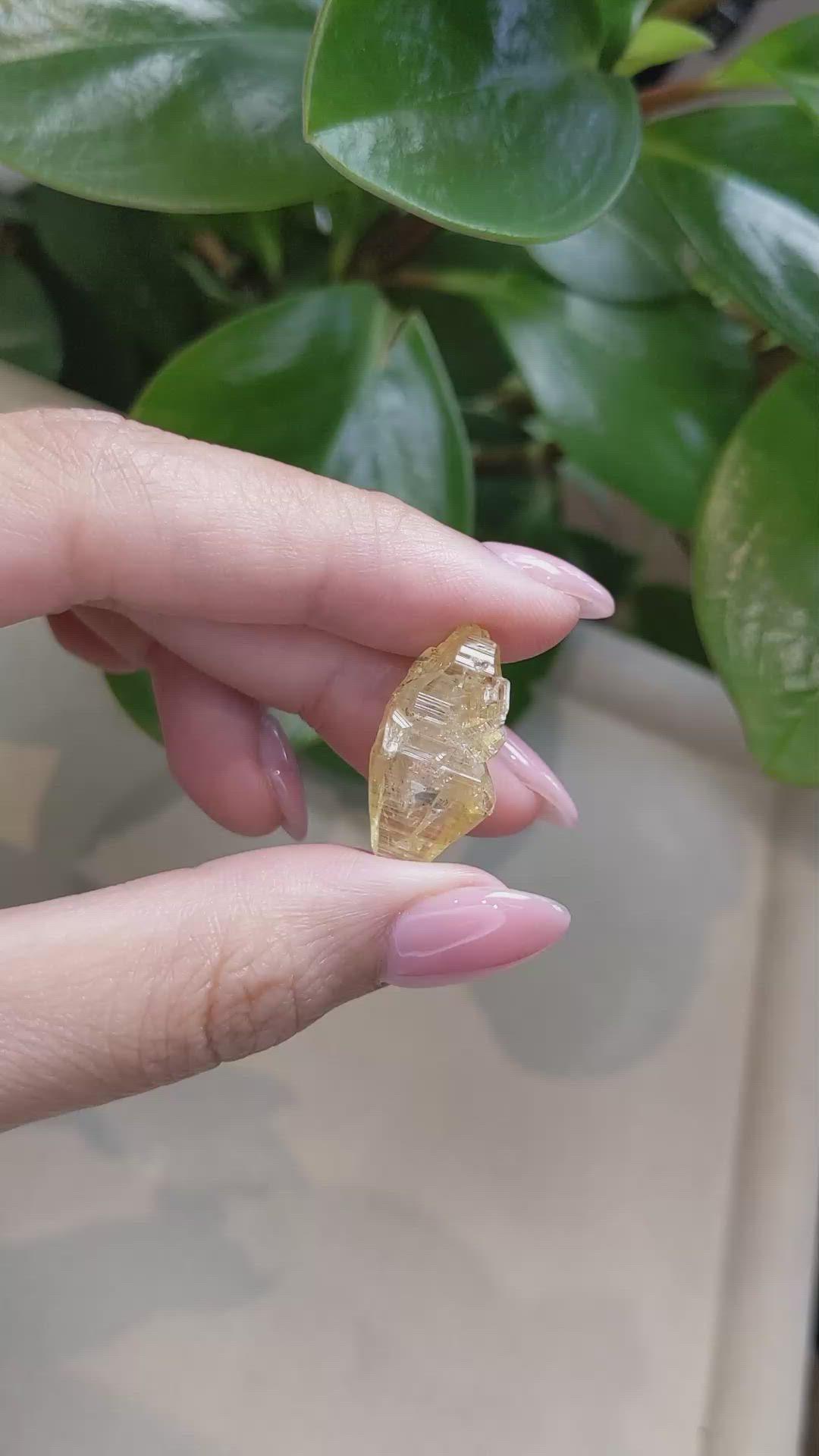 18.06 Ct. Yellow Sapphire Crystal from Ceylon (Sri Lanka) Size Video