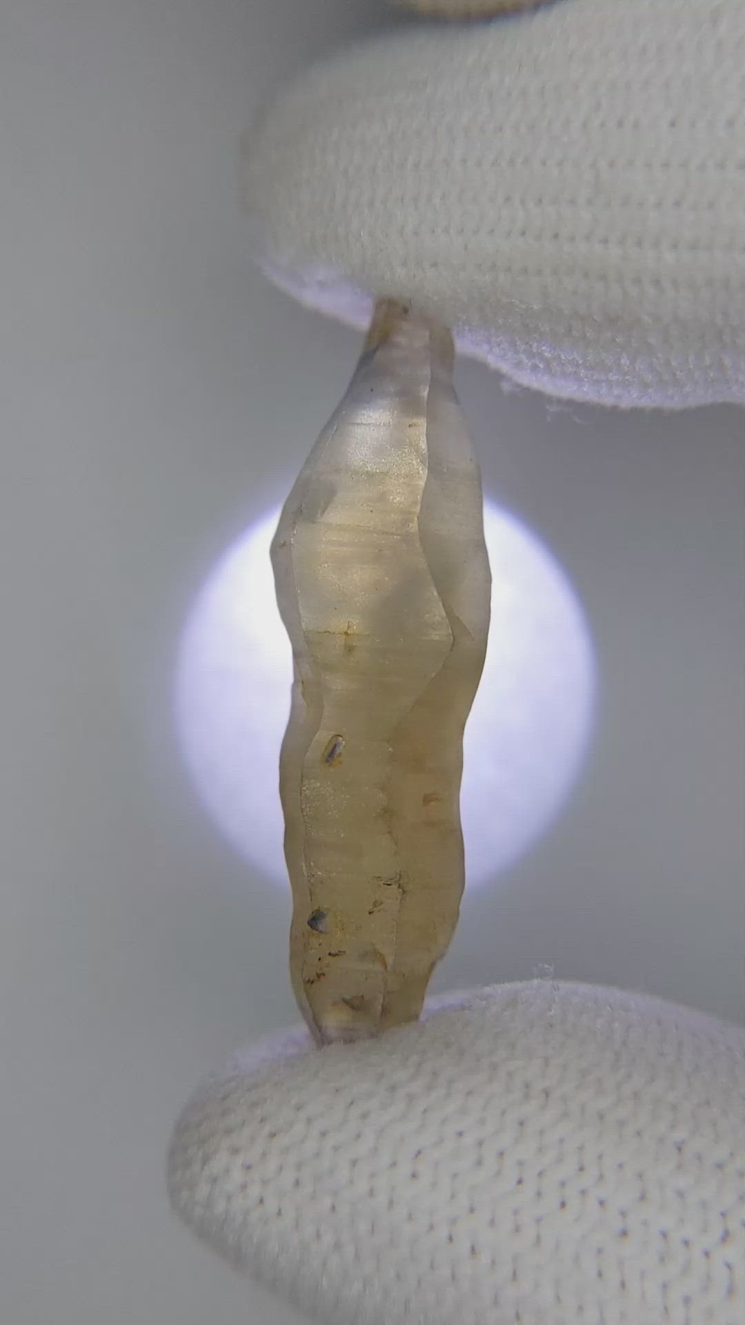 16.10 Ct. Yellow Sapphire Crystal from Ceylon (Sri Lanka) Size Video