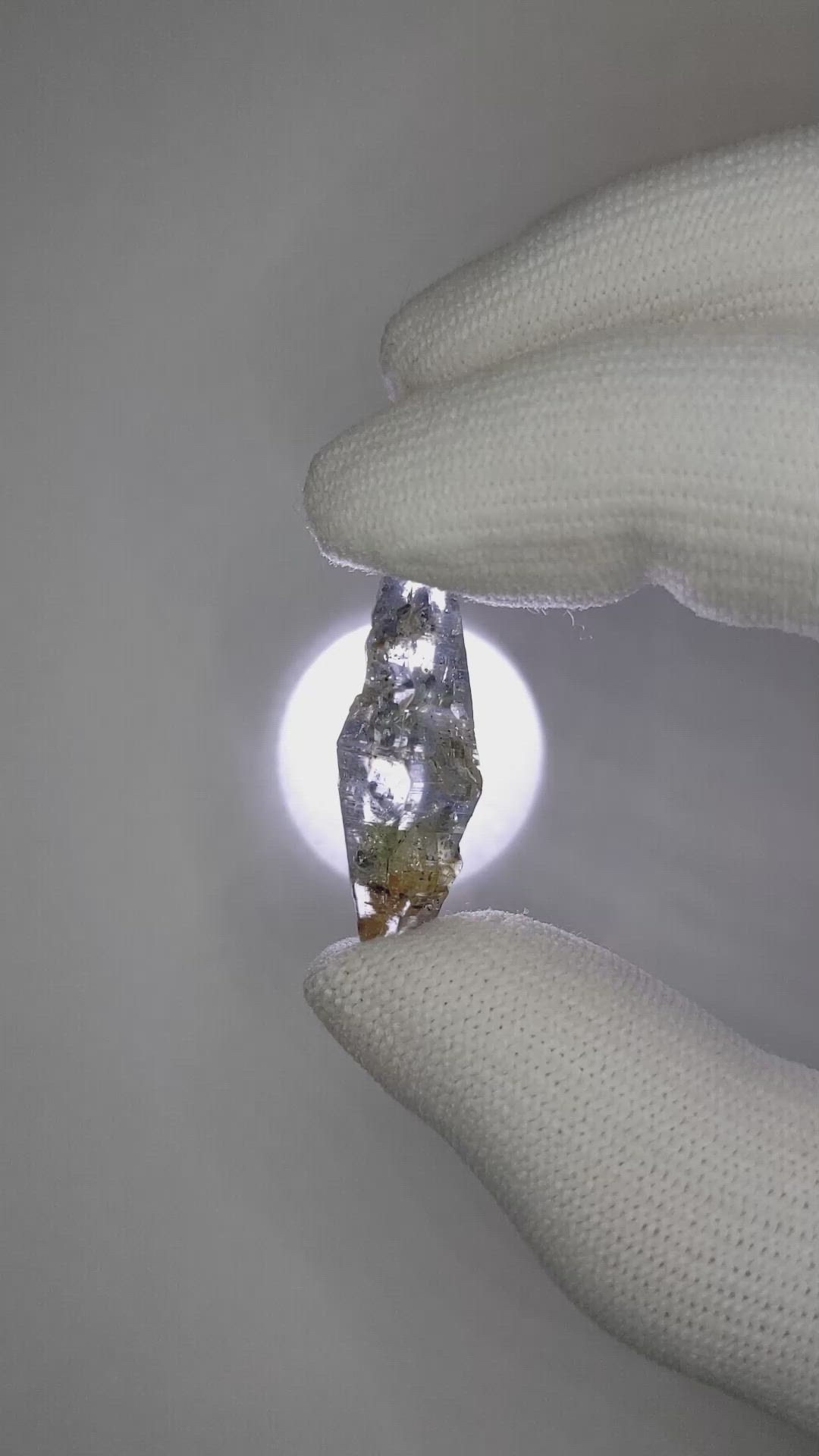 14.92 Ct. Blue Sapphire Crystal from Ceylon (Sri Lanka) Size Video