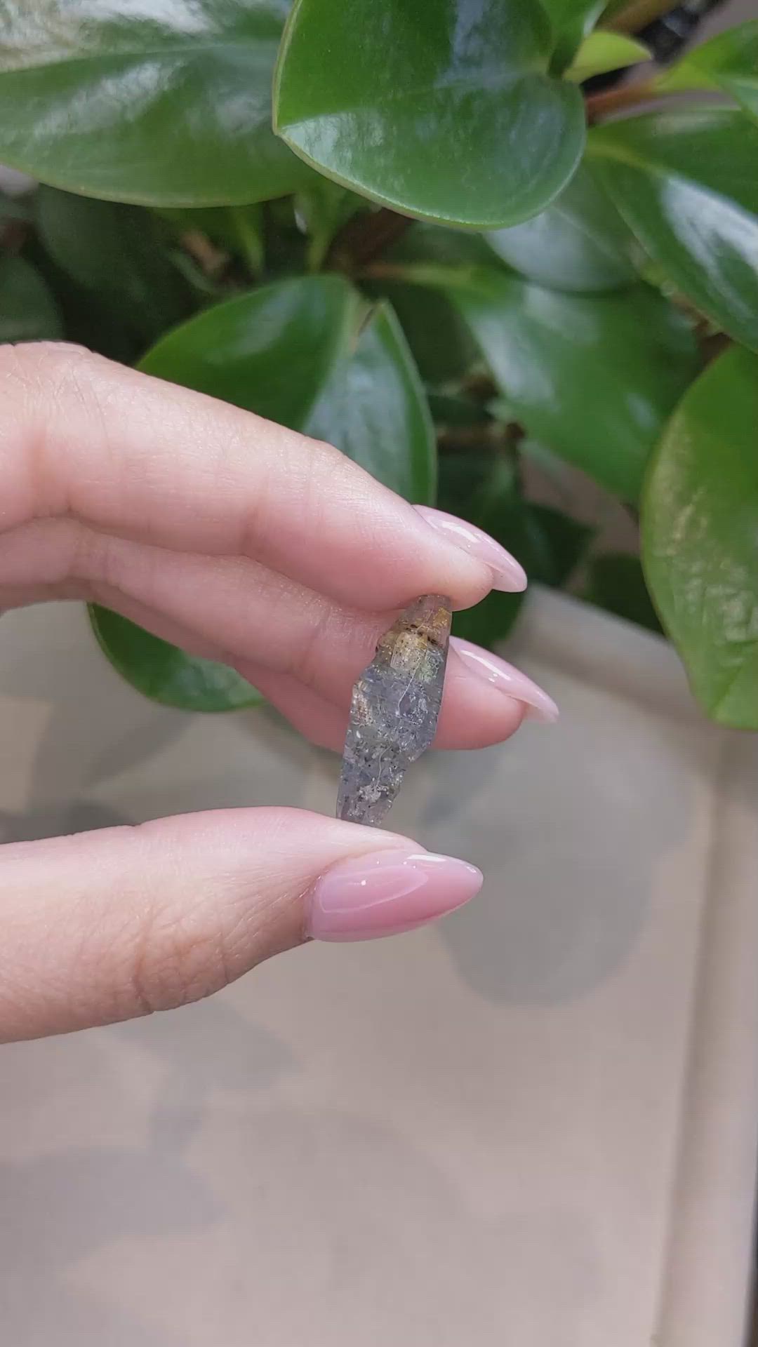 14.92 Ct. Blue Rough Sapphire from Ceylon (Sri Lanka) Size Video