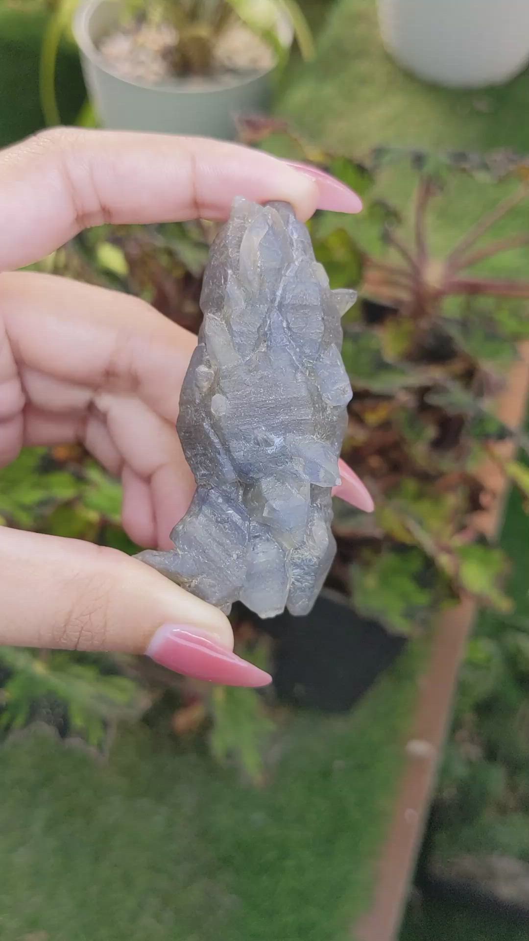 438.08 Ct. Blue Sapphire Crystal from Ceylon (Sri Lanka) Size Video