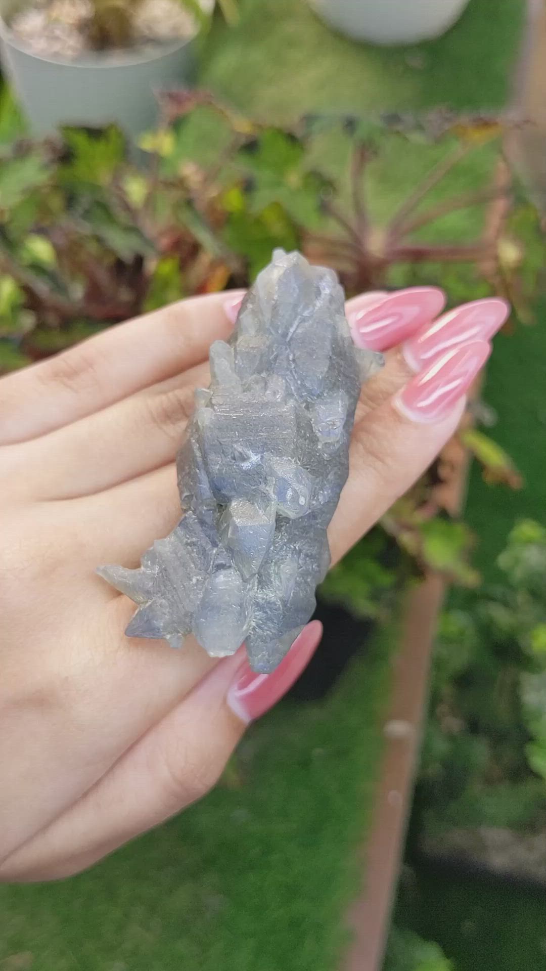 438.08 Ct. Blue Sapphire Crystal from Ceylon (Sri Lanka) Size Video