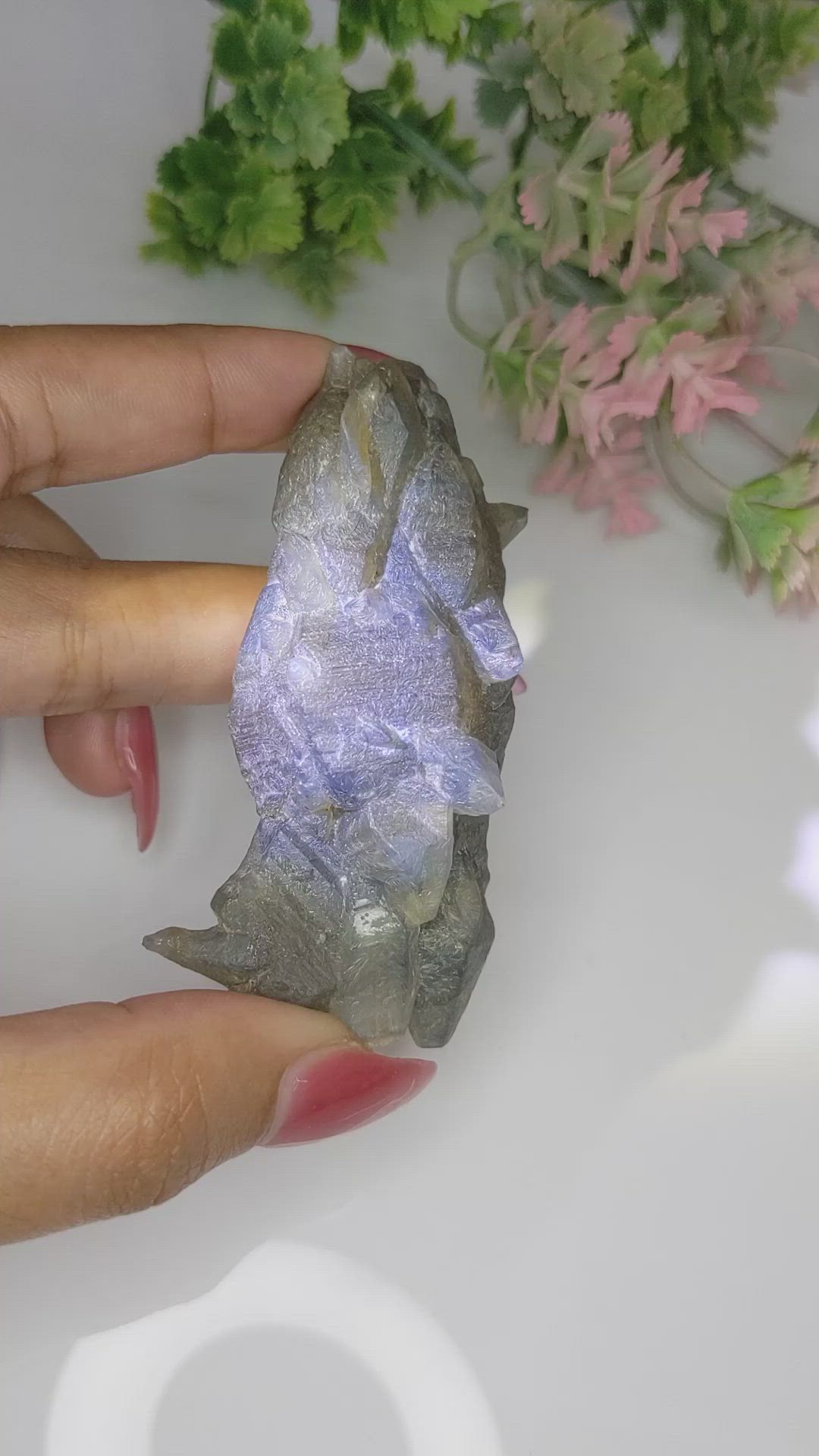 438.08 Ct. Blue Sapphire Crystal from Ceylon (Sri Lanka) Size Video