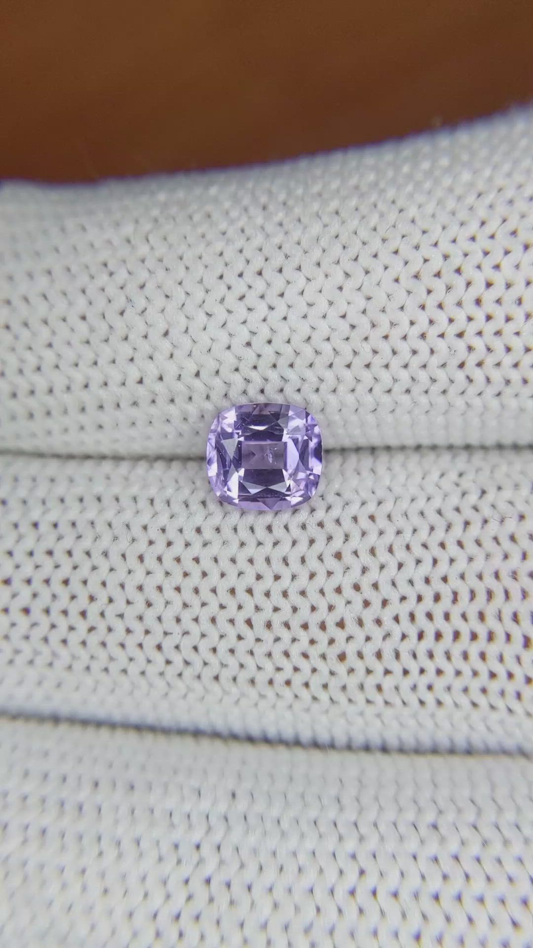 1.25 Ct. Purple Sapphire from Ceylon (Sri Lanka) Size Video