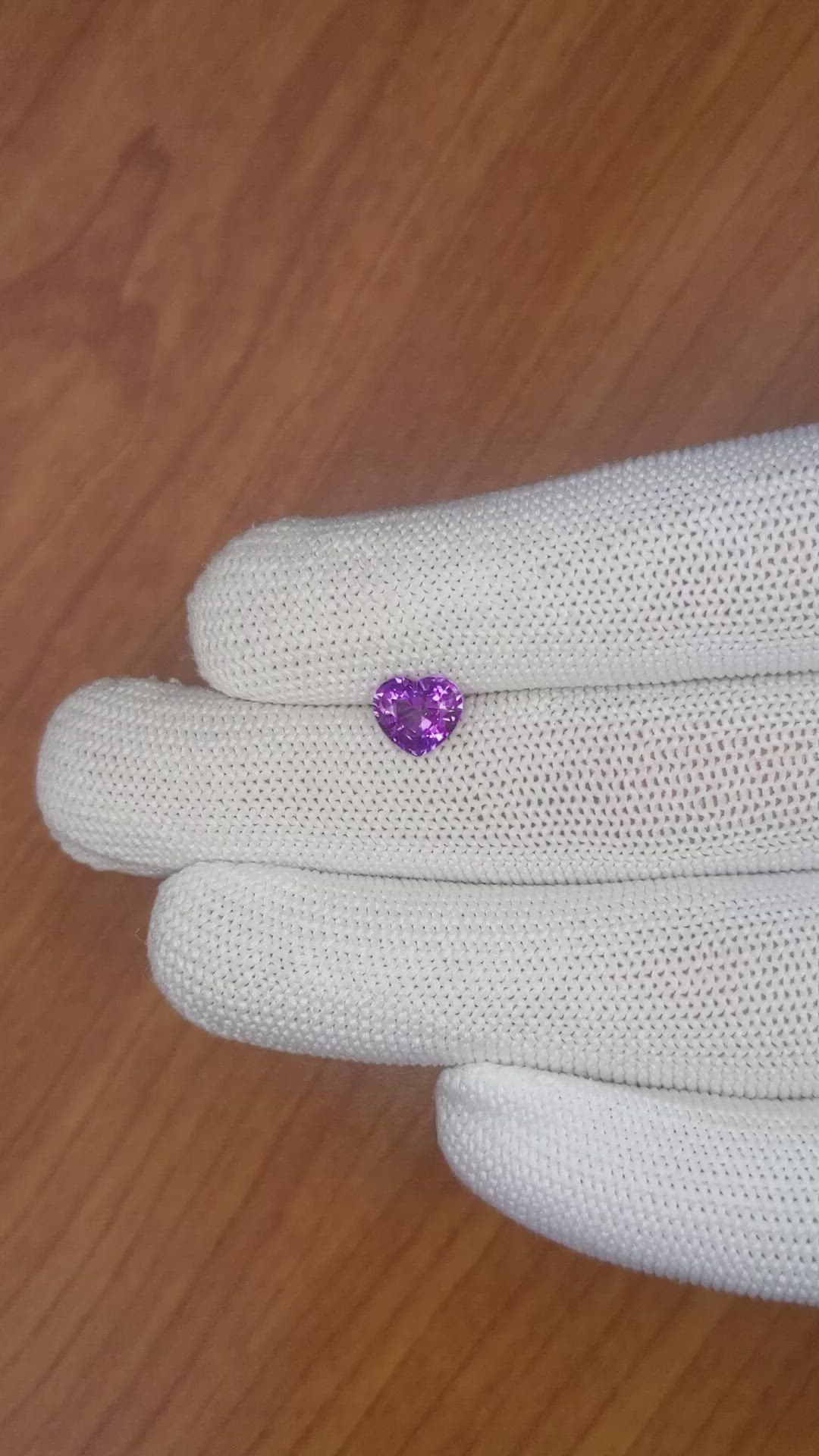 1.54 Ct. Pinkish Purple Sapphire from Ceylon (Sri Lanka) Size Video