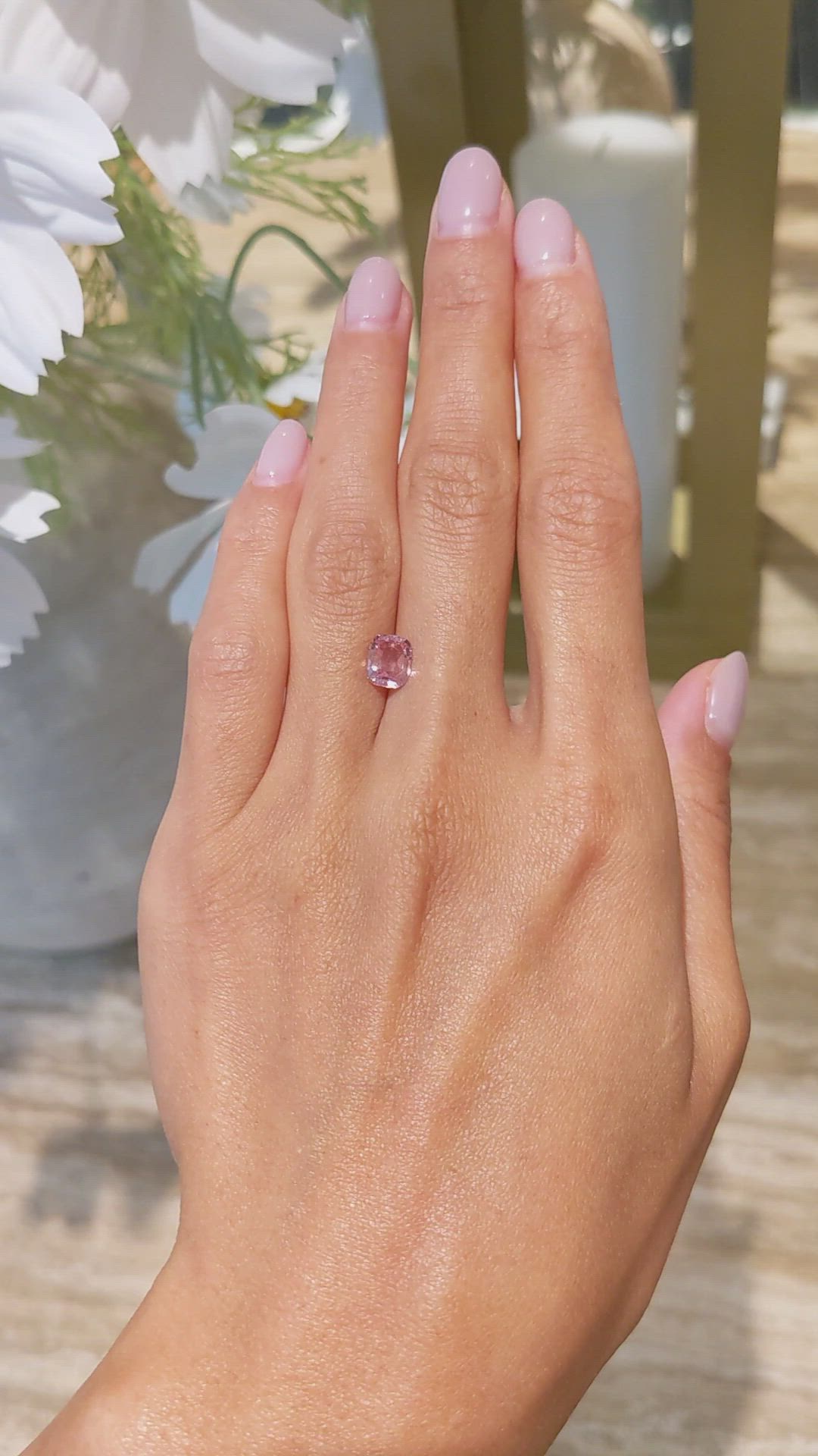 1.54 Ct. Padparadscha Sapphire from Madagascar Size Video