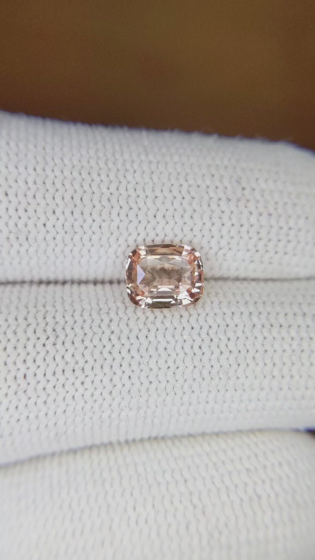 1.54 Ct. Padparadscha Sapphire from Madagascar Size Video