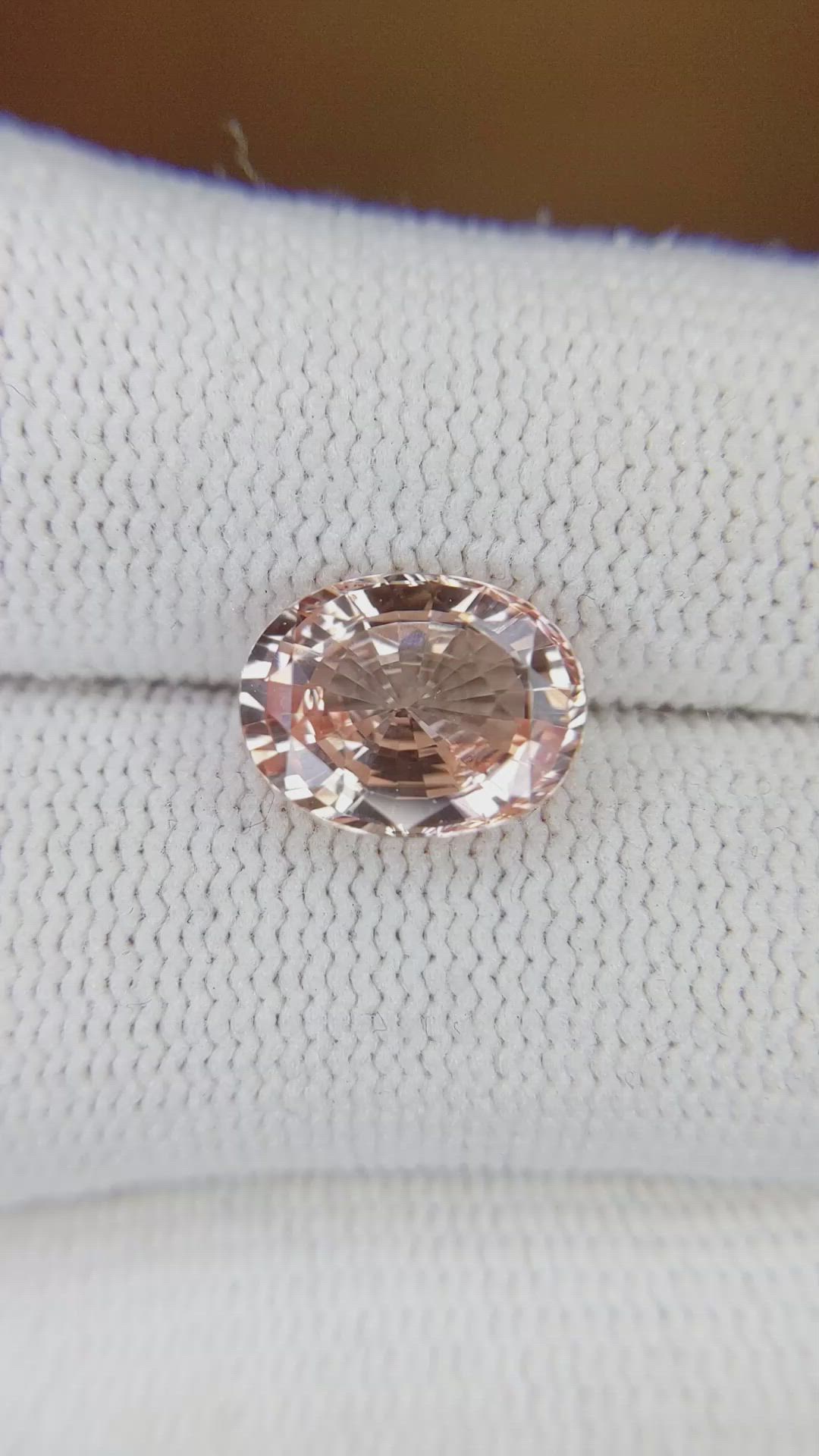 3.59 Ct. Padparadscha Sapphire from Madagascar Size Video