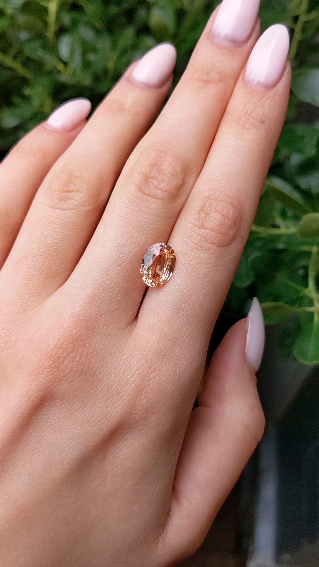 4.01 Ct. Padparadscha Sapphire from Madagascar Size Video