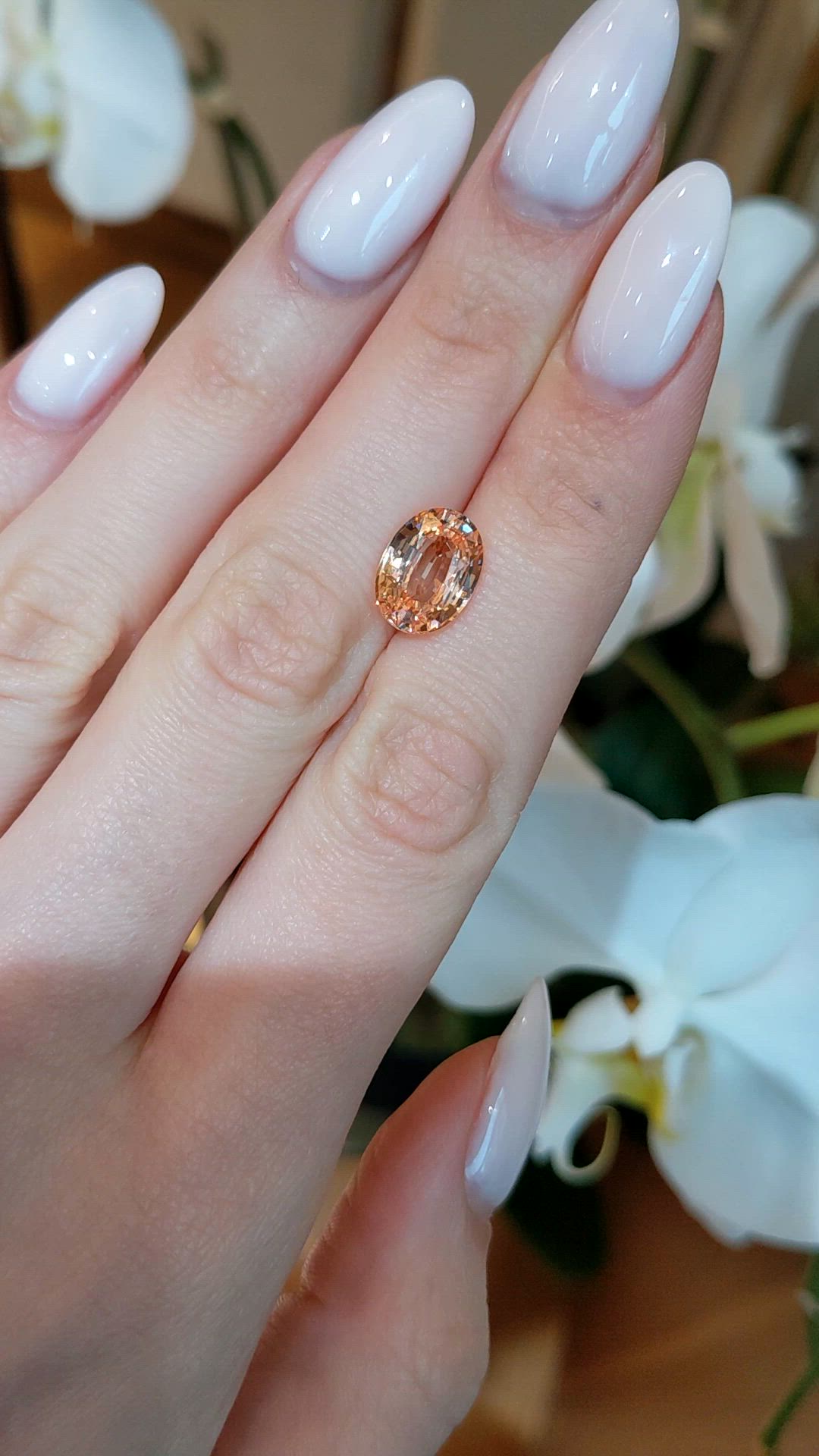 4.01 Ct. Padparadscha Sapphire from Madagascar Size Video