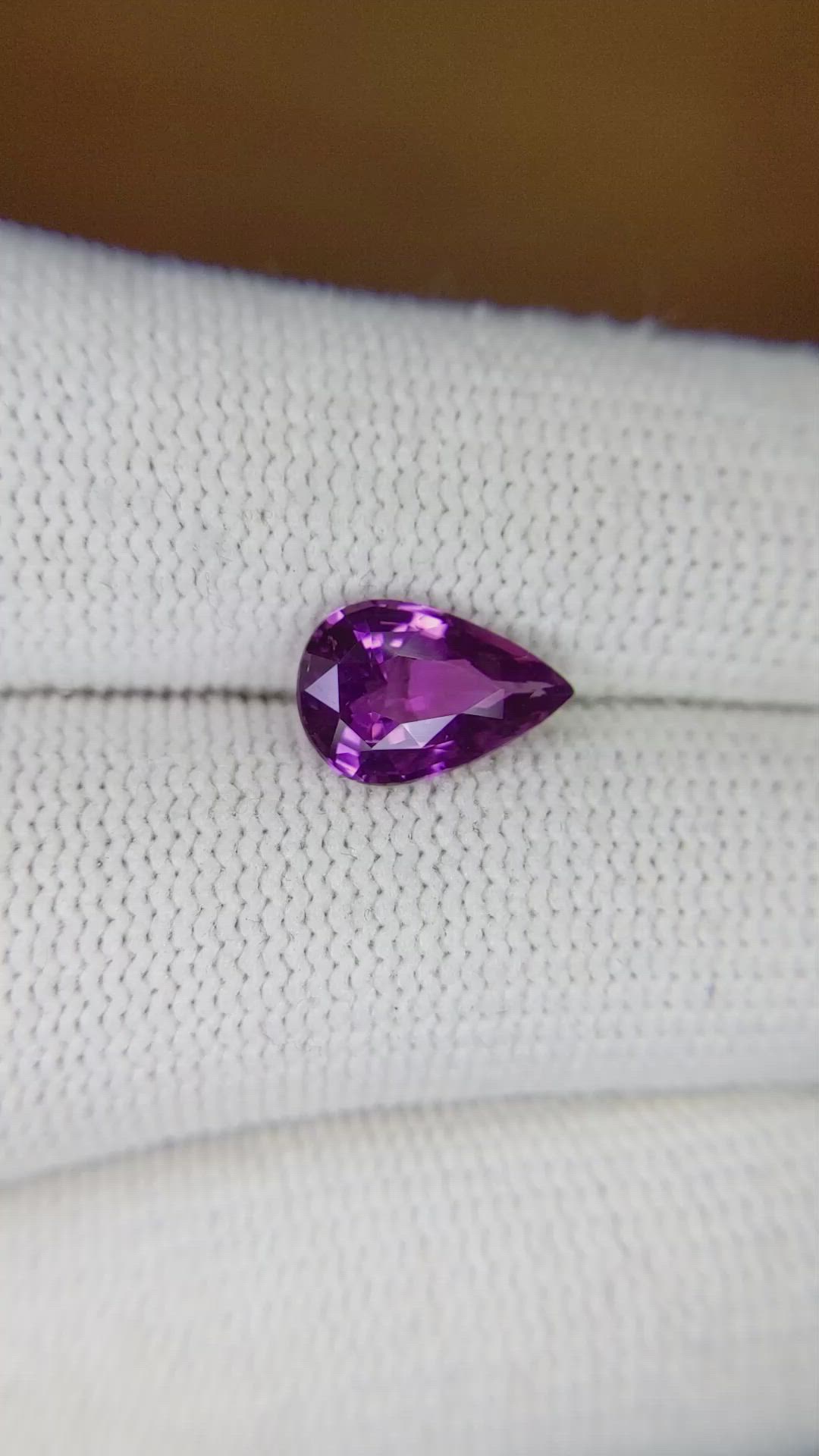 2.01 Ct. Purple Sapphire from Ceylon (Sri Lanka) Size Video