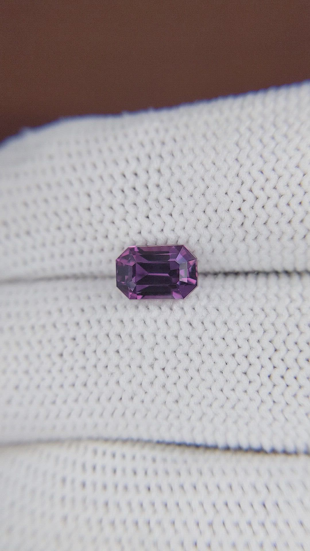 2.01 Ct. Pinkish Purple Sapphire from Tanzania Size Video