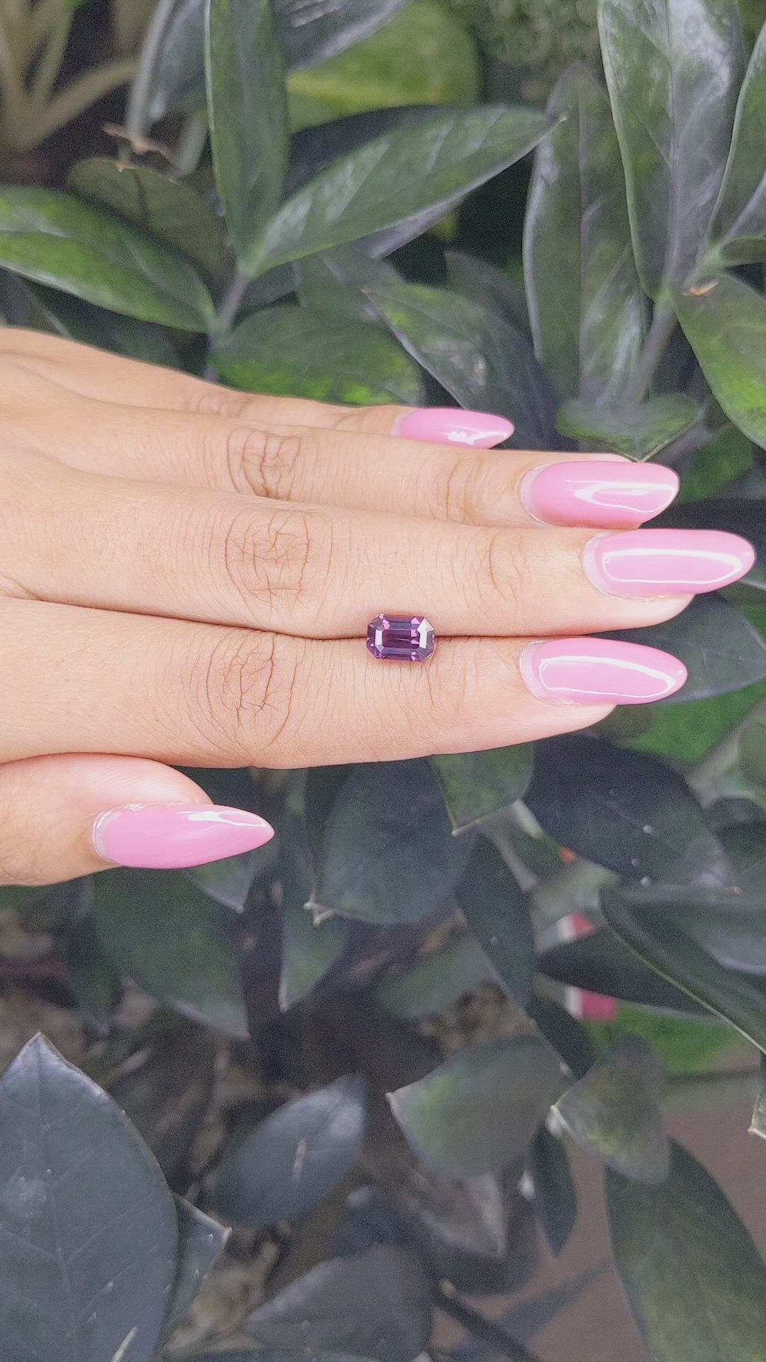 2.01 Ct. Pinkish Purple Sapphire from Tanzania Size Video