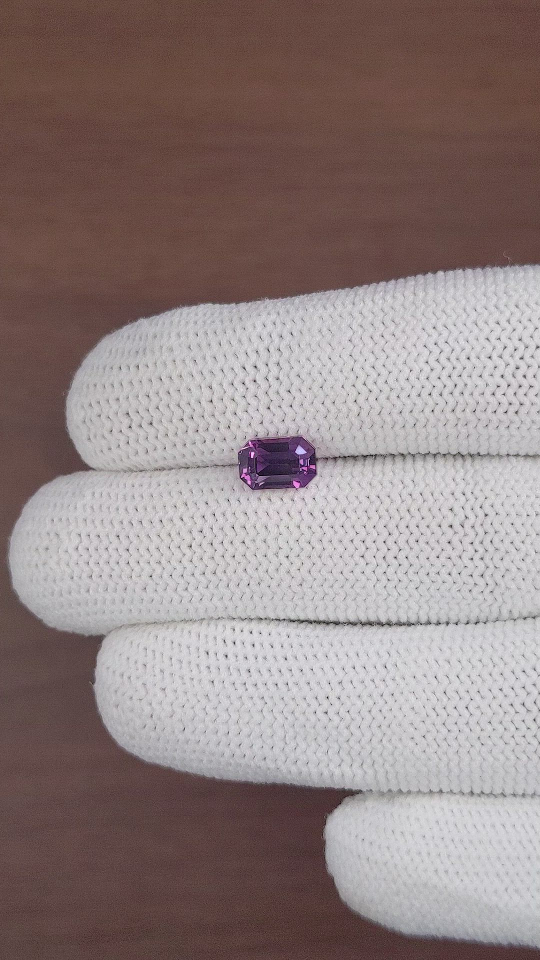 2.01 Ct. Pinkish Purple Sapphire from Tanzania Size Video