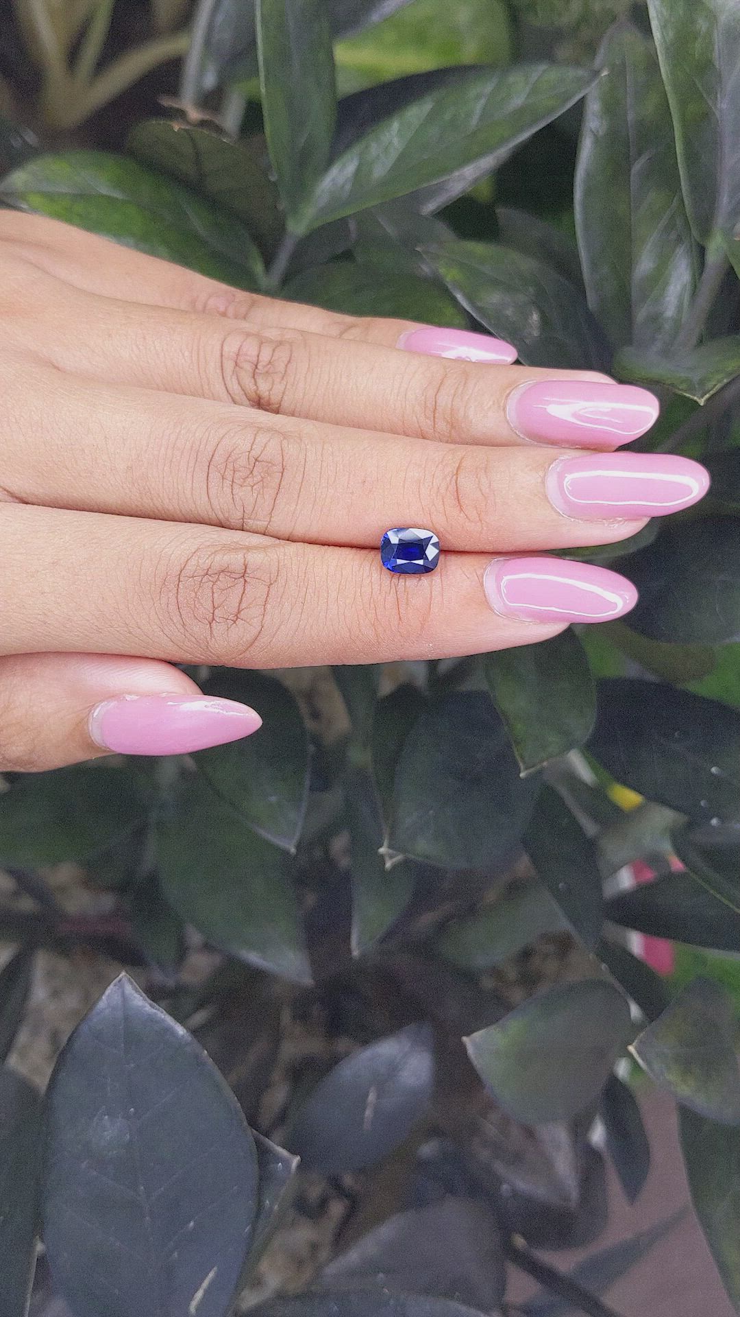 1.57 Ct. Blue Sapphire from Tanzania Size Video