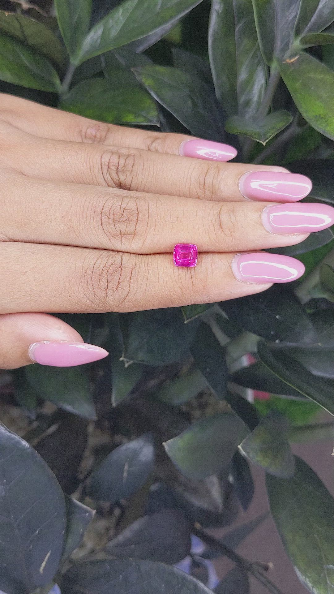 1.54 Ct. Pink Sapphire from Mozambique Size Video