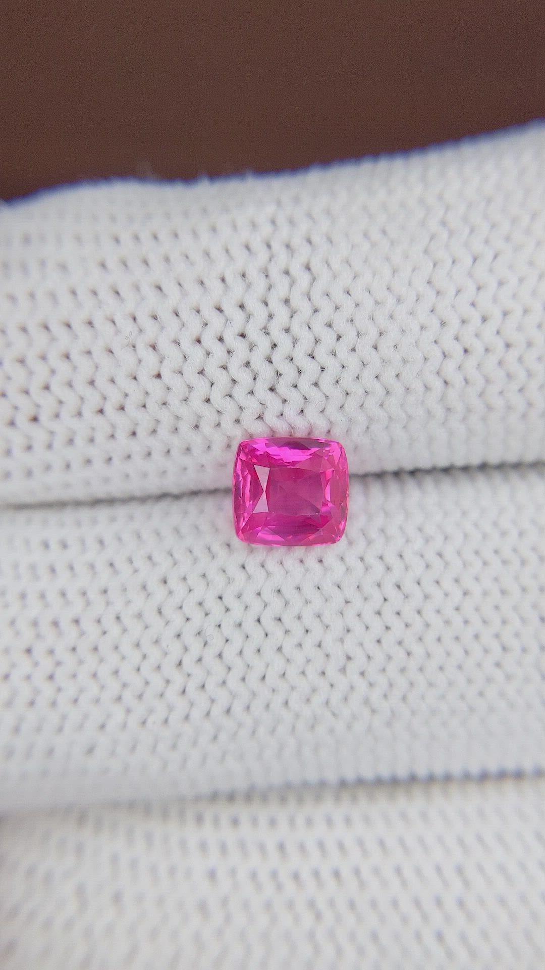1.54 Ct. Pink Sapphire from Mozambique Size Video