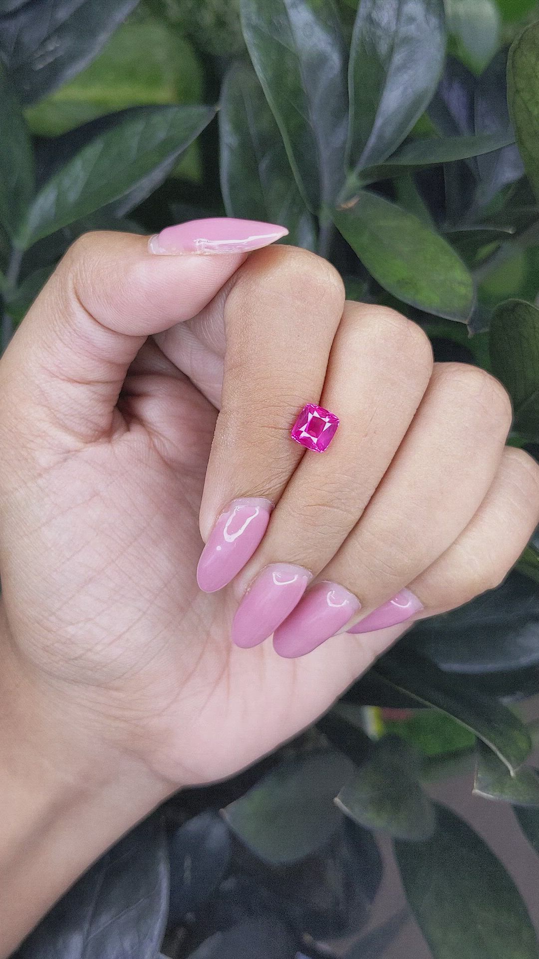 1.54 Ct. Pink Sapphire from Mozambique Size Video