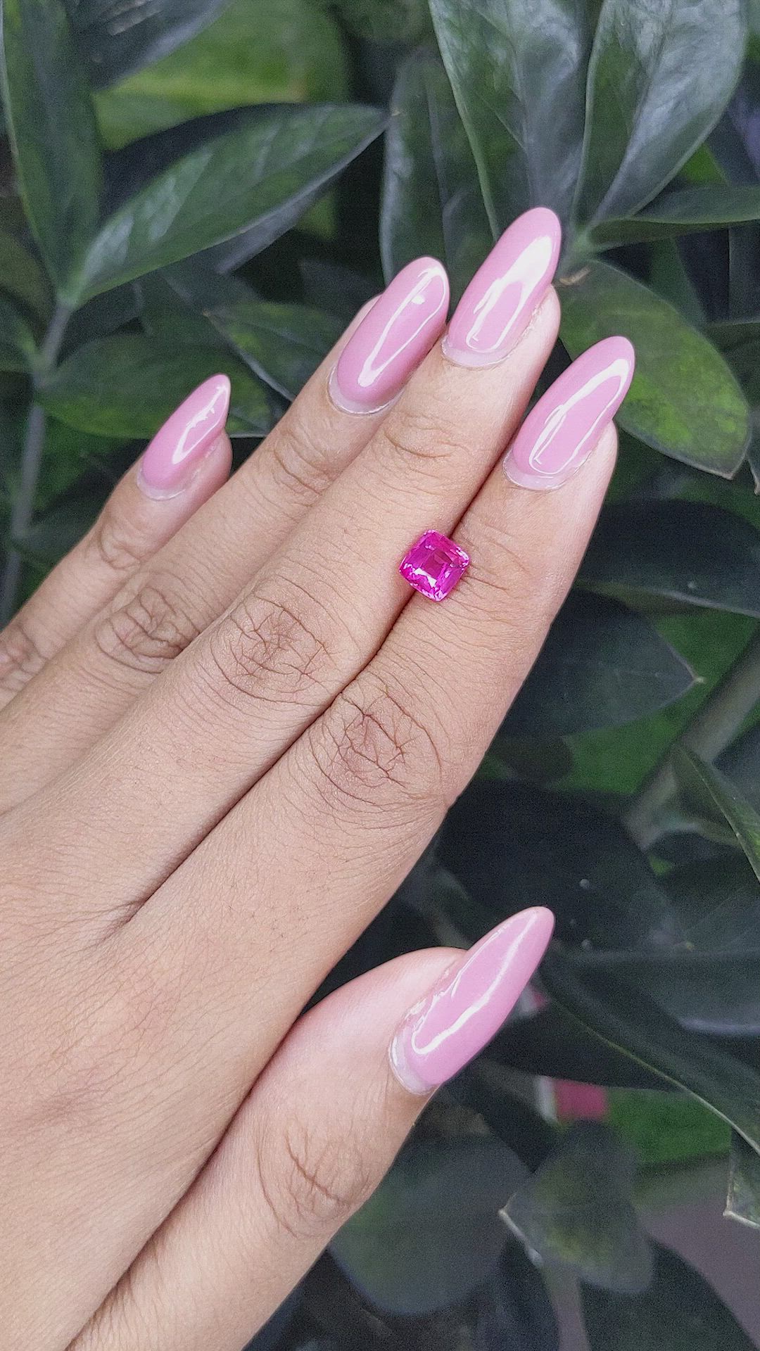 1.54 Ct. Pink Sapphire from Mozambique Size Video