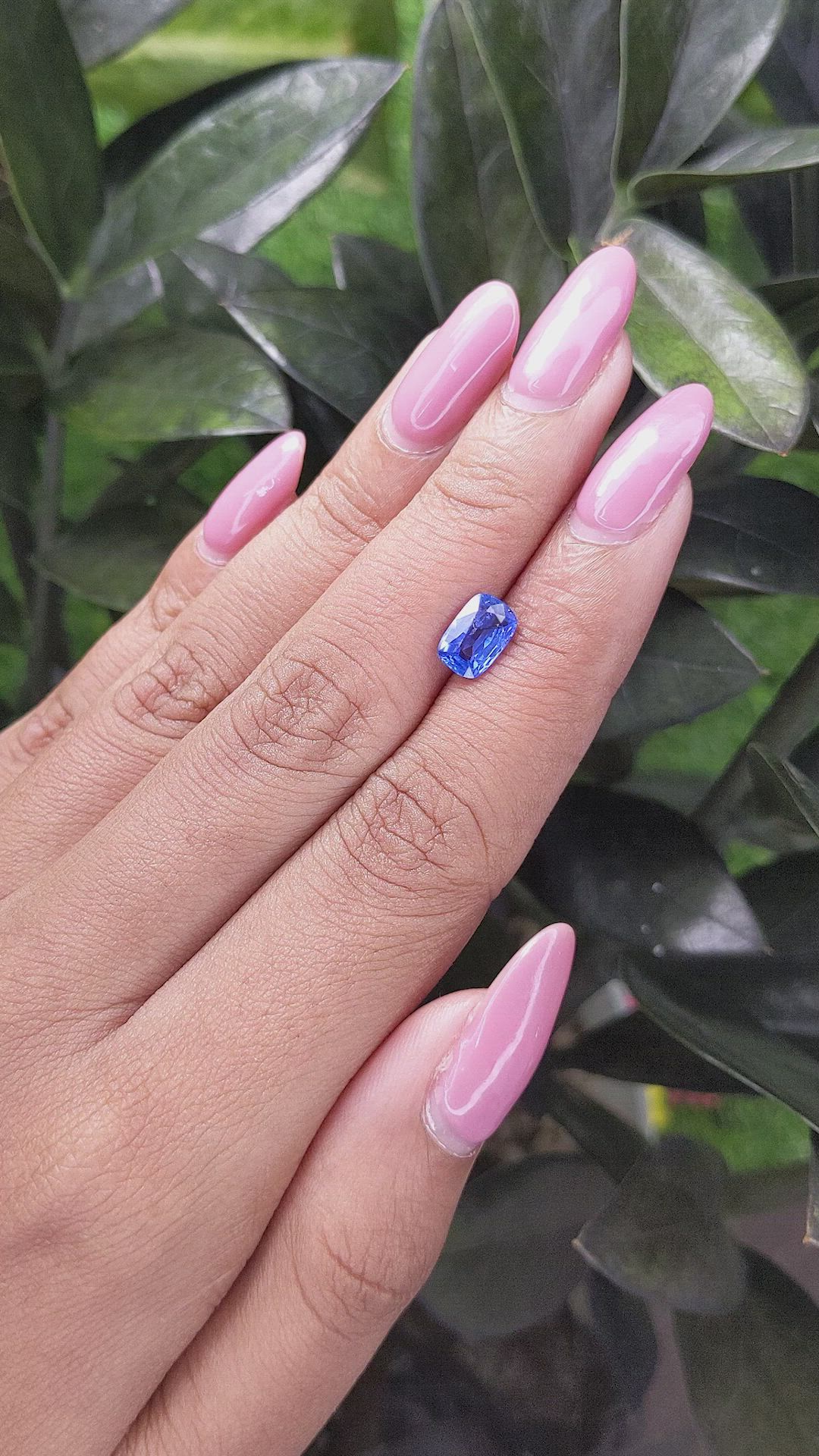 1.60 Ct. Blue Sapphire from Ceylon (Sri Lanka) Size Video