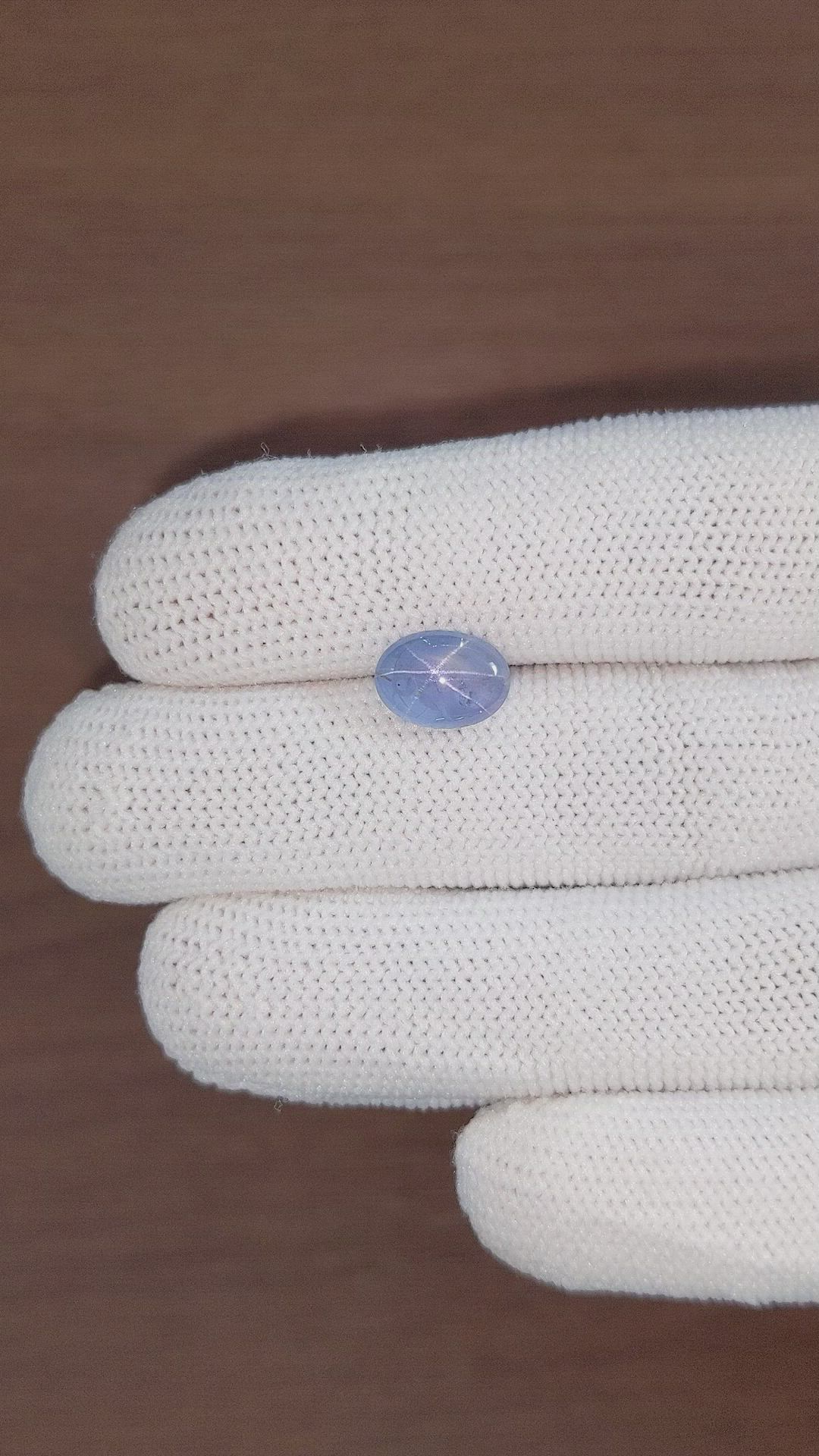 3.76 Ct. Blue Star Sapphire from Ceylon (Sri Lanka) Size Video