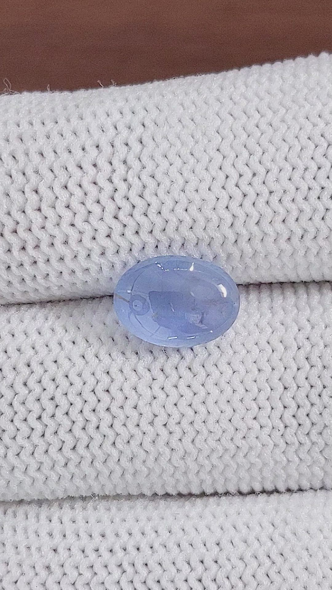 3.76 Ct. Blue Star Sapphire from Ceylon (Sri Lanka) Size Video