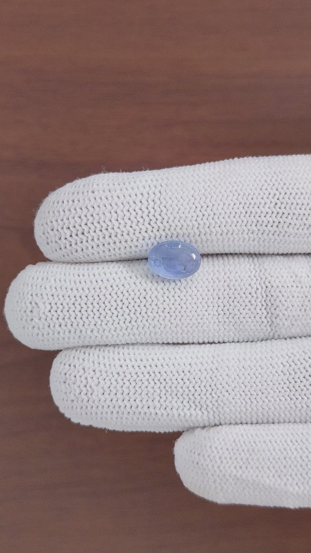 3.76 Ct. Blue Star Sapphire from Ceylon (Sri Lanka) Size Video