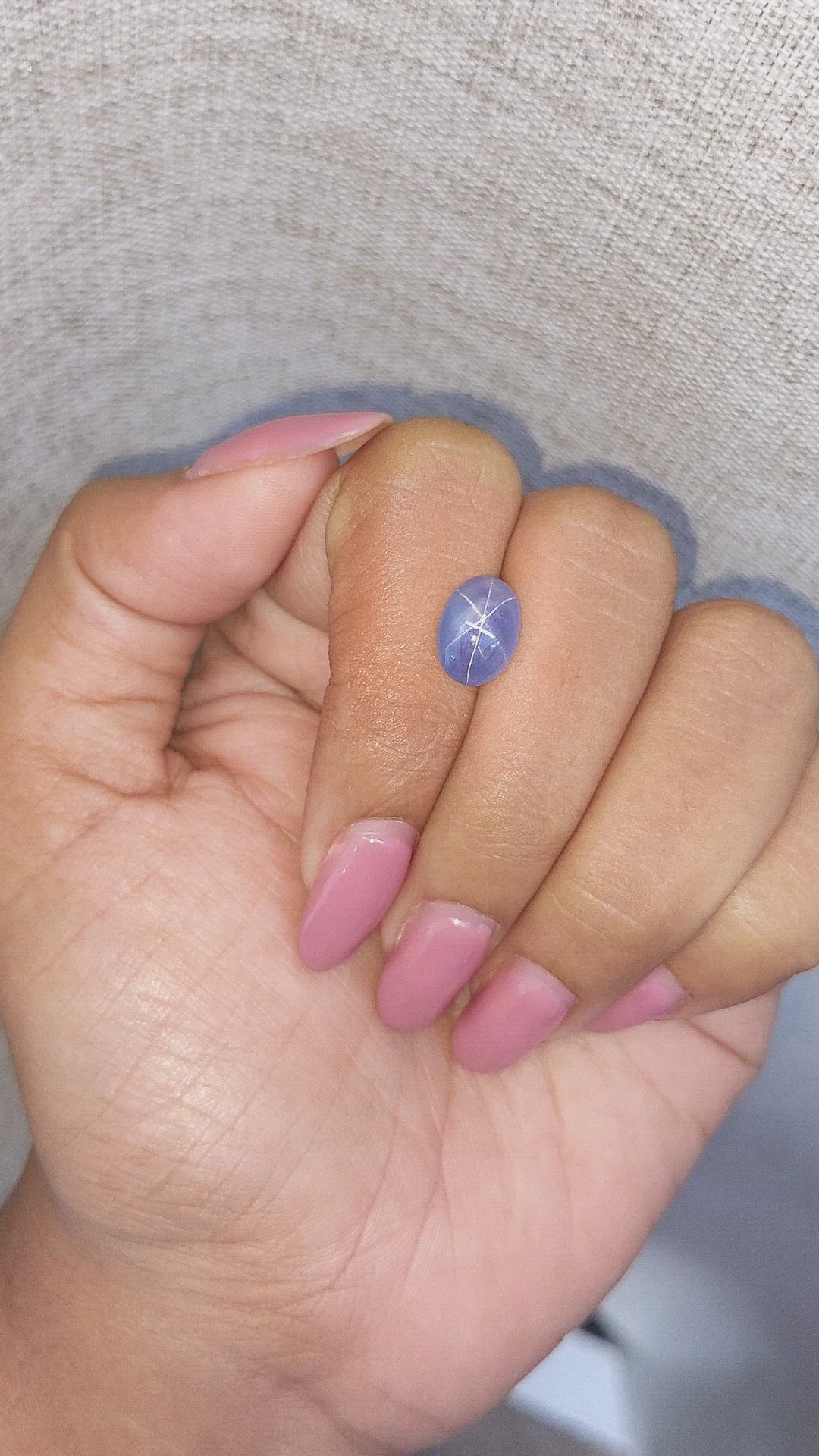 3.76 Ct. Blue Star Sapphire from Ceylon (Sri Lanka) Size Video