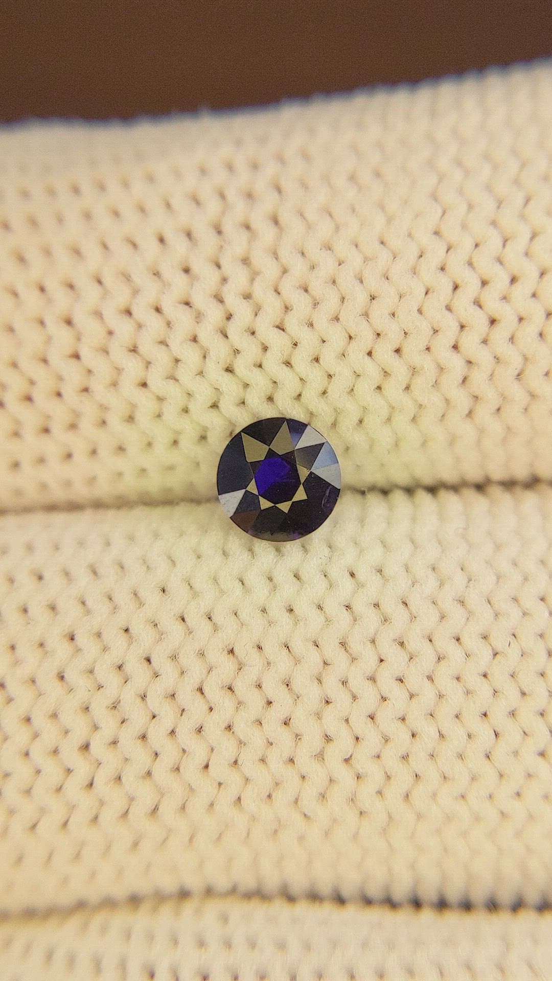 0.53 Ct. Color Change Sapphire from Ceylon (Sri Lanka) Size Video