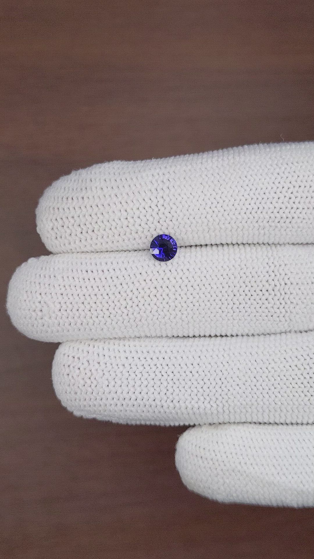 0.53 Ct. Color Change Sapphire from Ceylon (Sri Lanka) Size Video