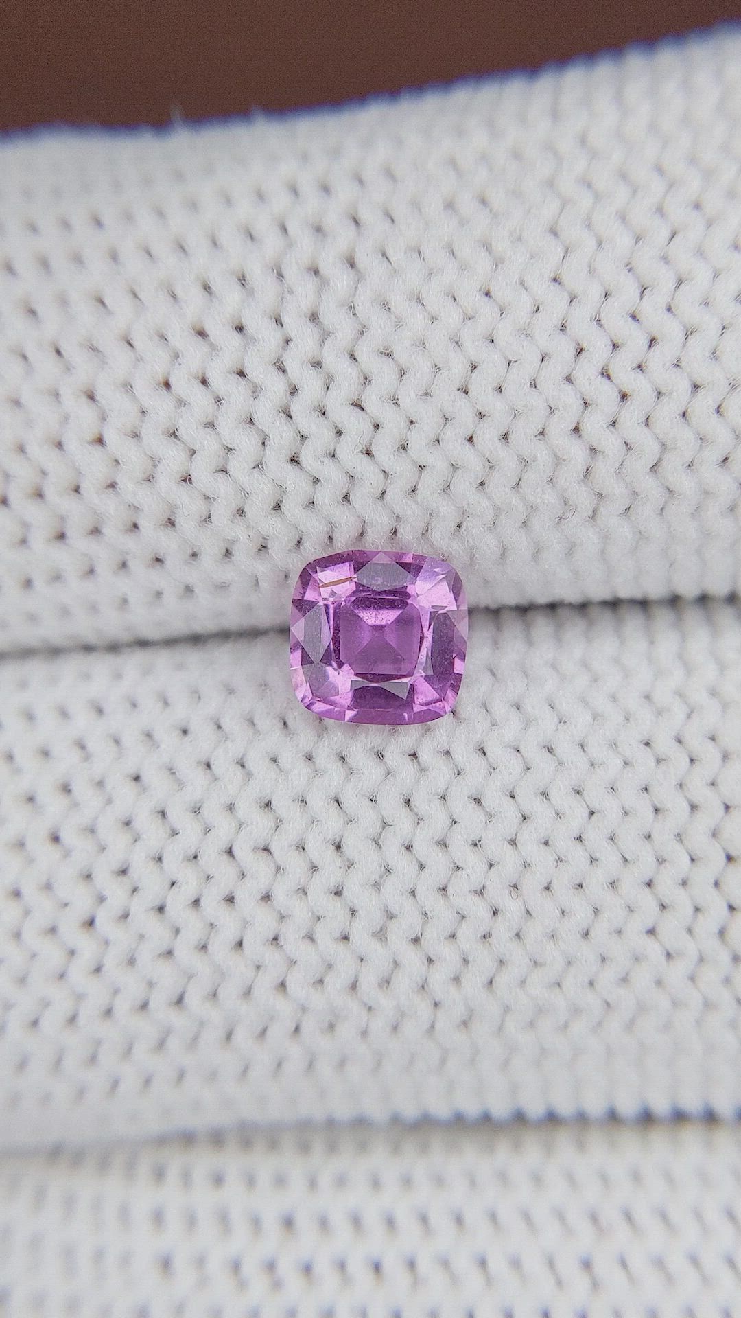 0.98 Ct. Pinkish Purple Sapphire from Ceylon (Sri Lanka) Size Video