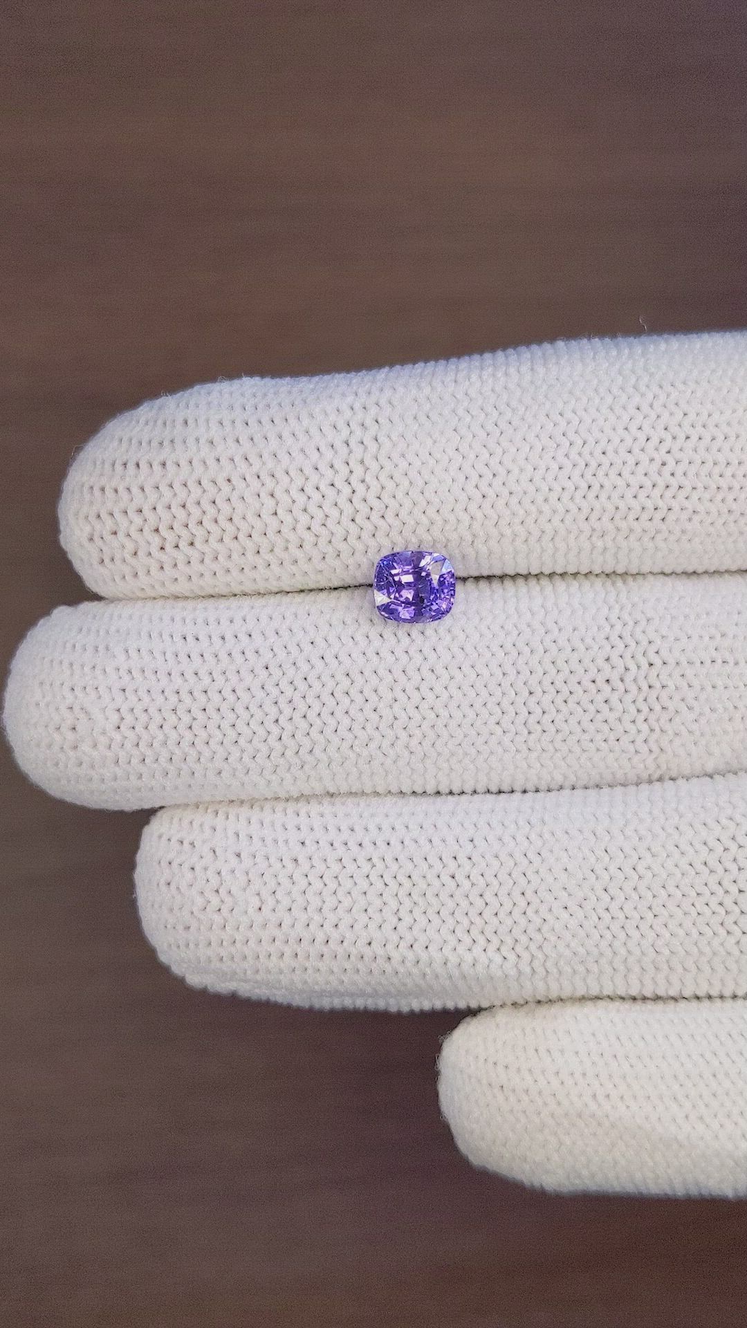 1.43 Ct. Color Change Sapphire from Ceylon (Sri Lanka) Size Video