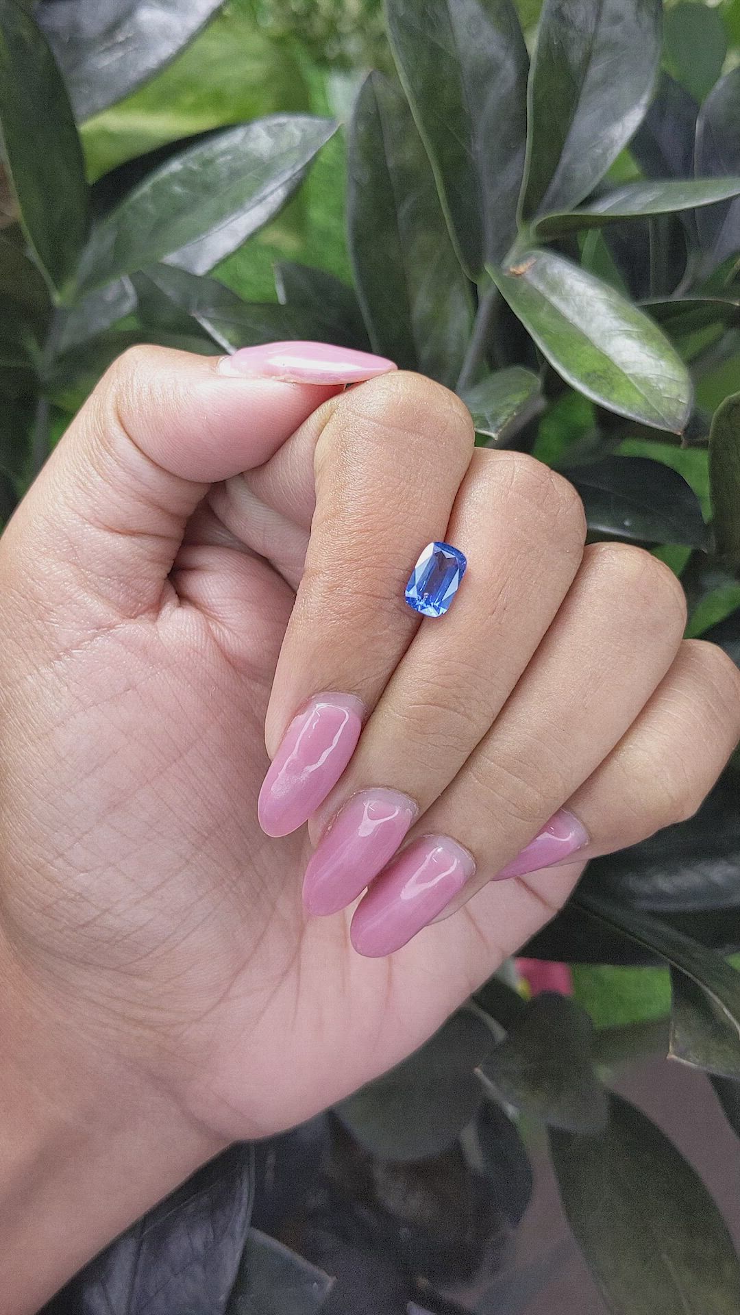 1.61 Ct. Blue Sapphire from Ceylon (Sri Lanka) Size Video