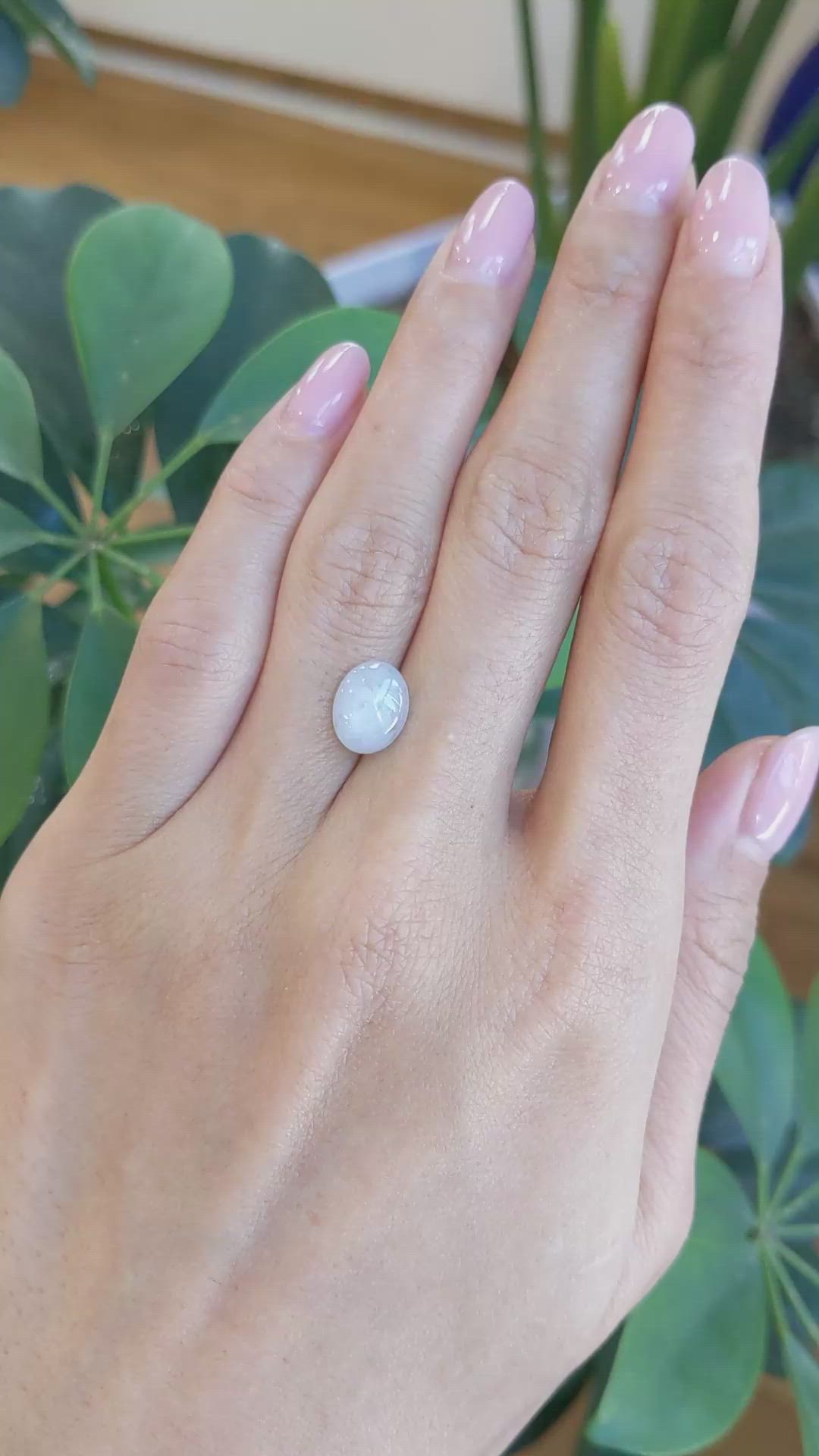 3.19 Ct. Grey Star Sapphire from Ceylon (Sri Lanka) Size Video