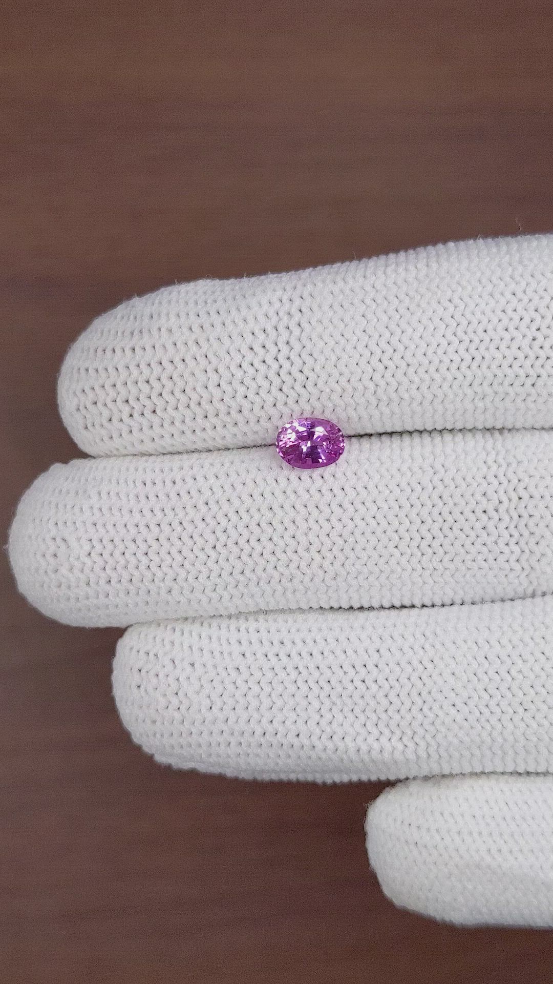 1.02 Ct. Purple Sapphire from Ceylon (Sri Lanka) Size Video
