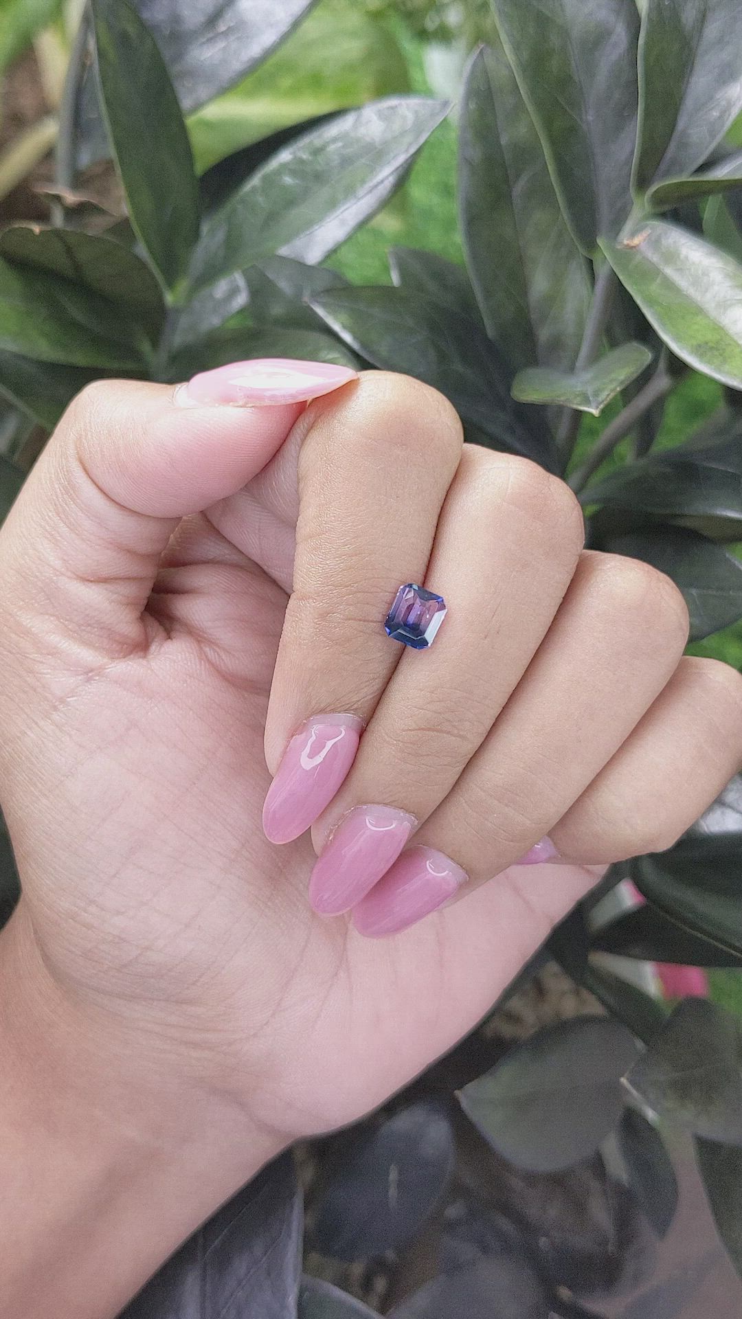 1.18 Ct. Bi Color Sapphire from Tanzania Size Video